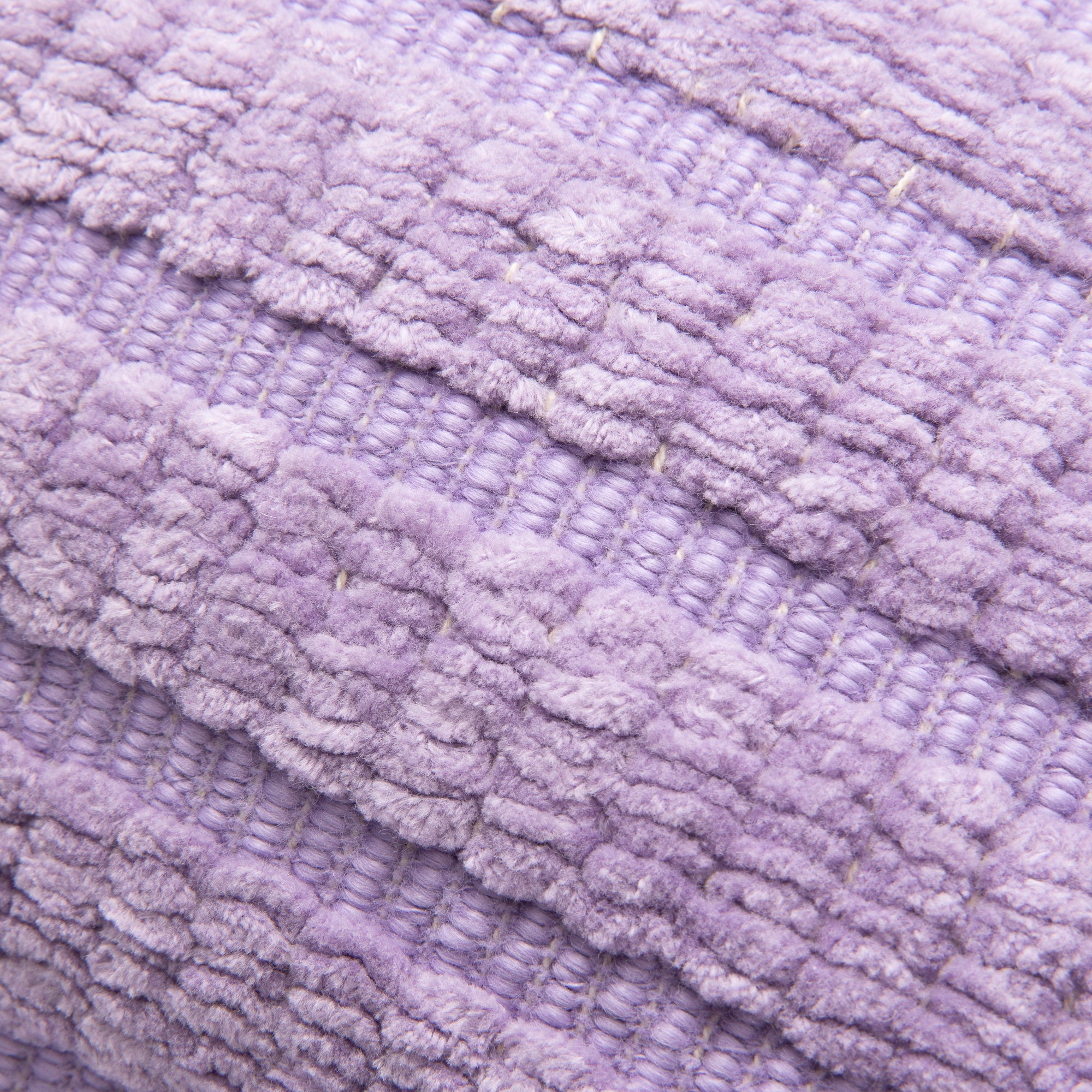 ポンポンシェニール クッションカバー 450×450 パープル（094） - Image 6