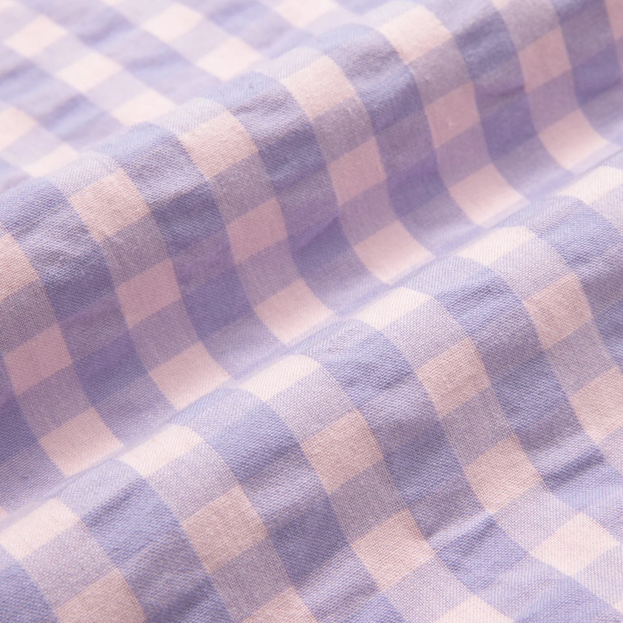 フリルチェック クッションカバー 450×450 ピンク×パープル（A-038） - Image 6