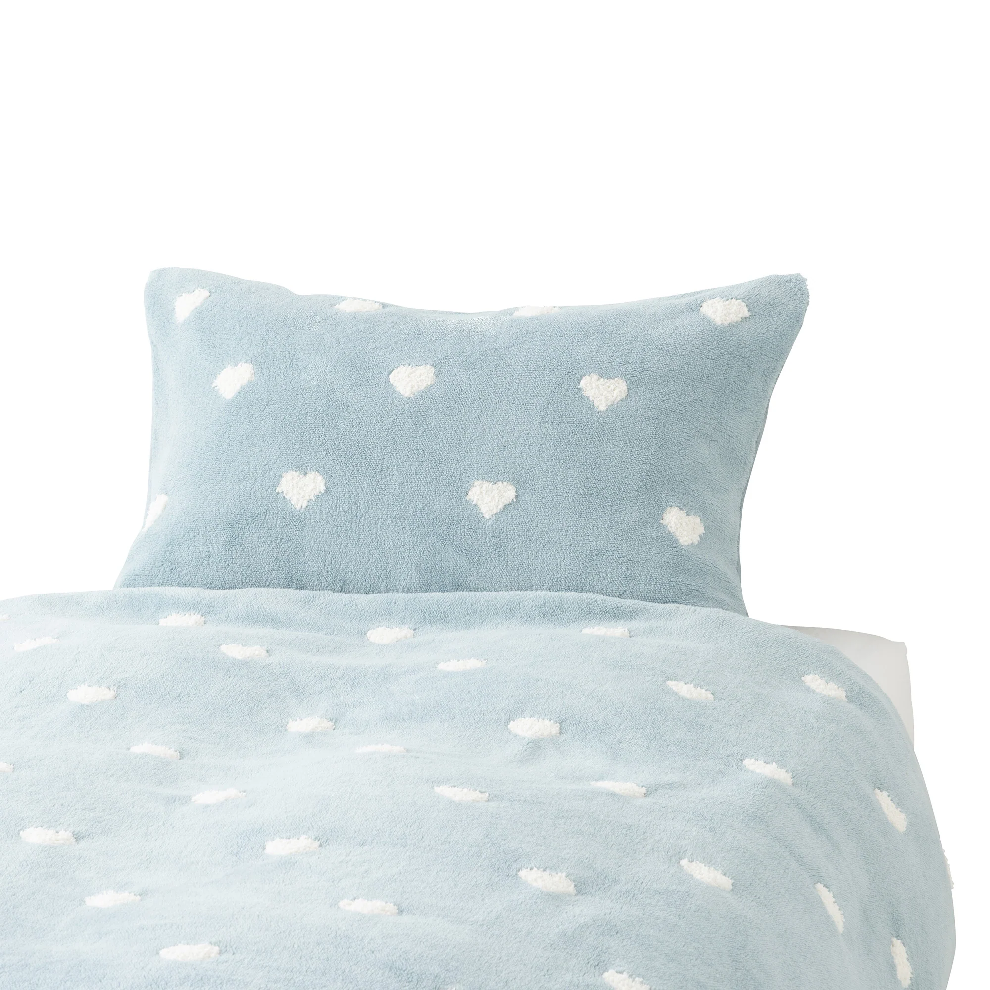 WARMY ハート まくらカバー 50×70 ブルー - Image 8