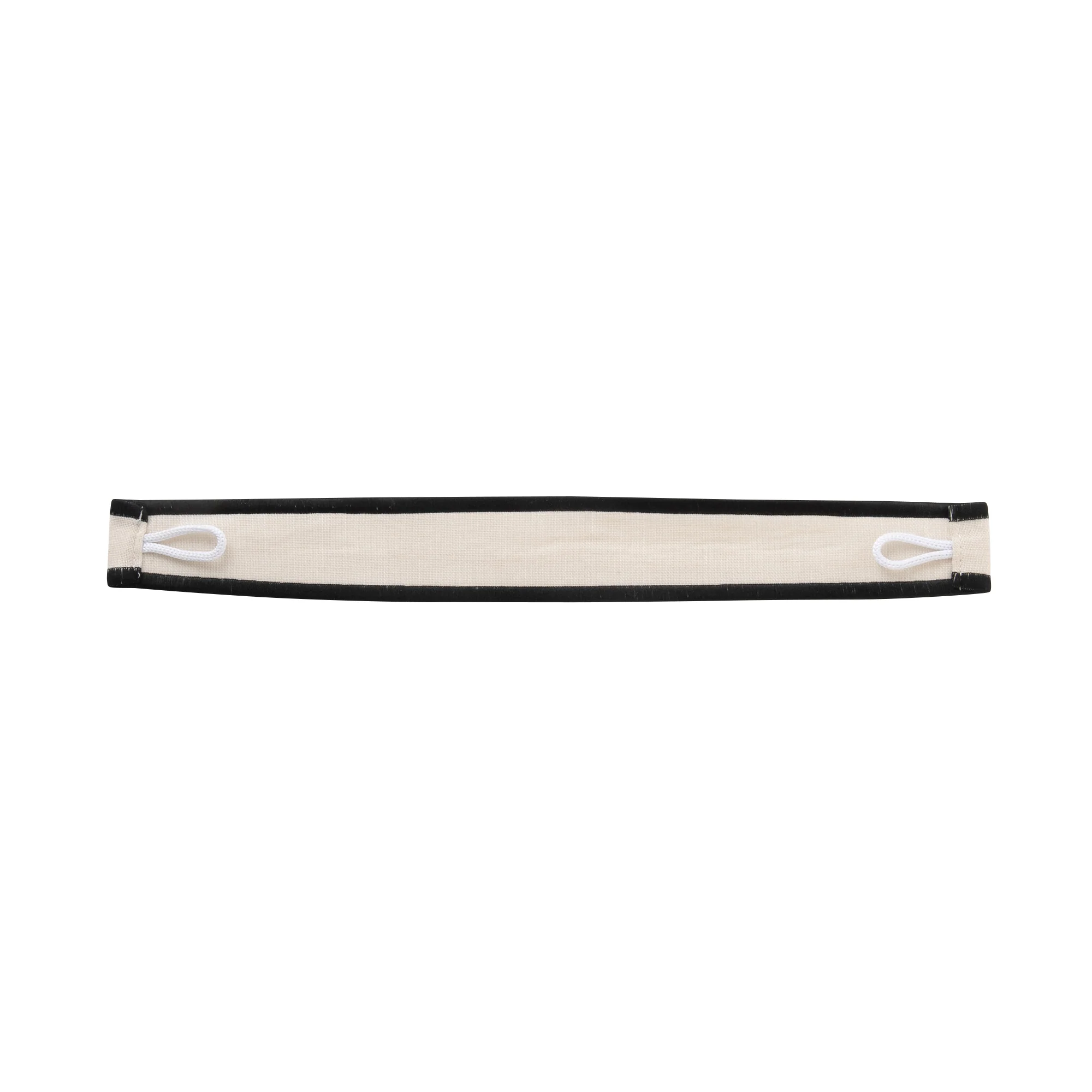パイピングヘム レースカーテン H2150×W1000 アイボリー×ブラック - Image 7