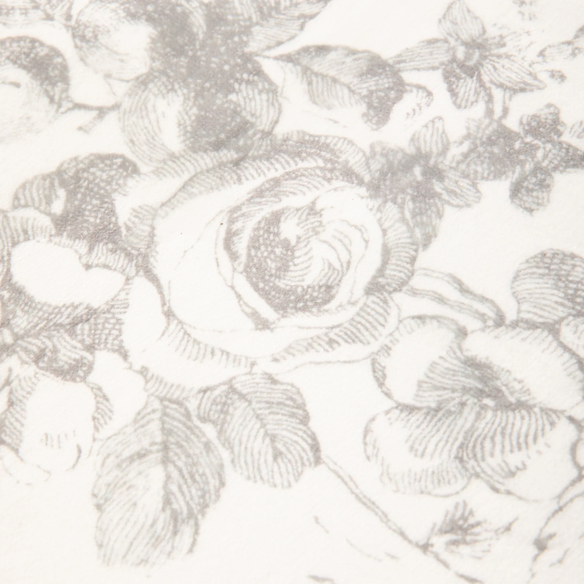 デザインプリントラグ クラシックフラワー M 2000×1400 ライトグレー - Image 4