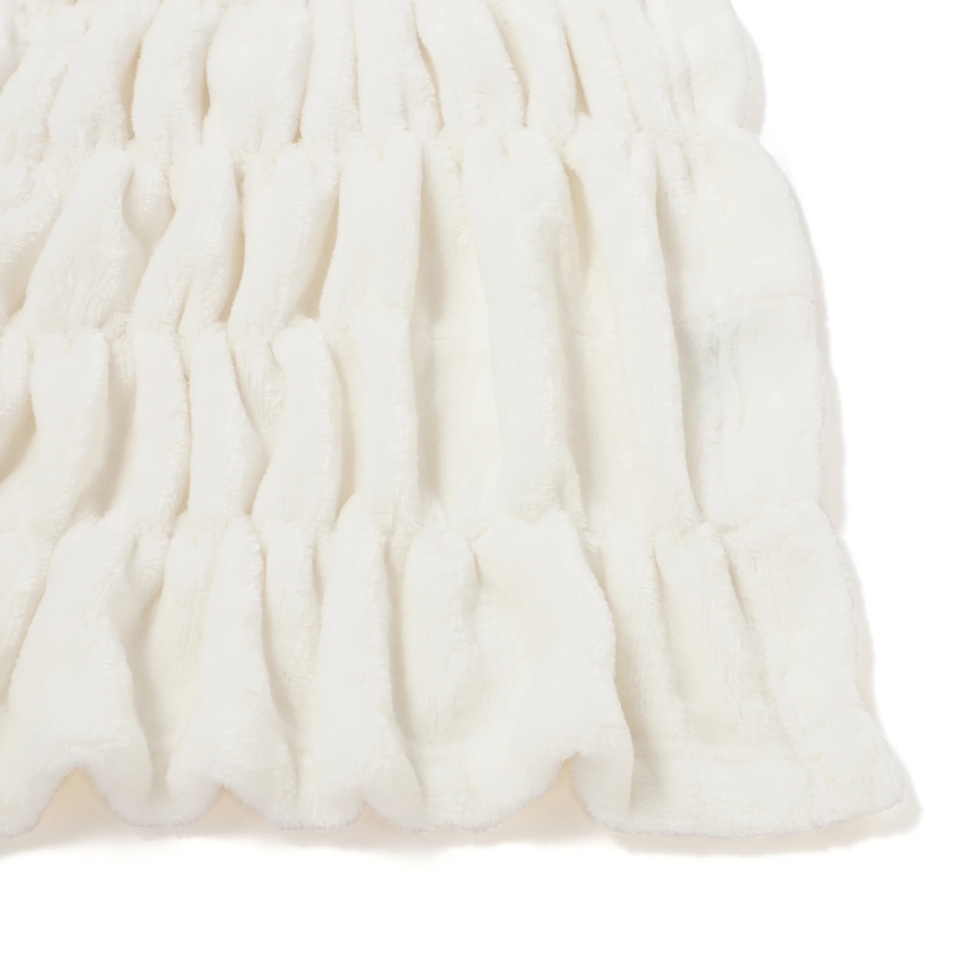 WARMY CICA リップル ブランケット（毛布） ダブル 1800×2000 アイボリー - Image 2