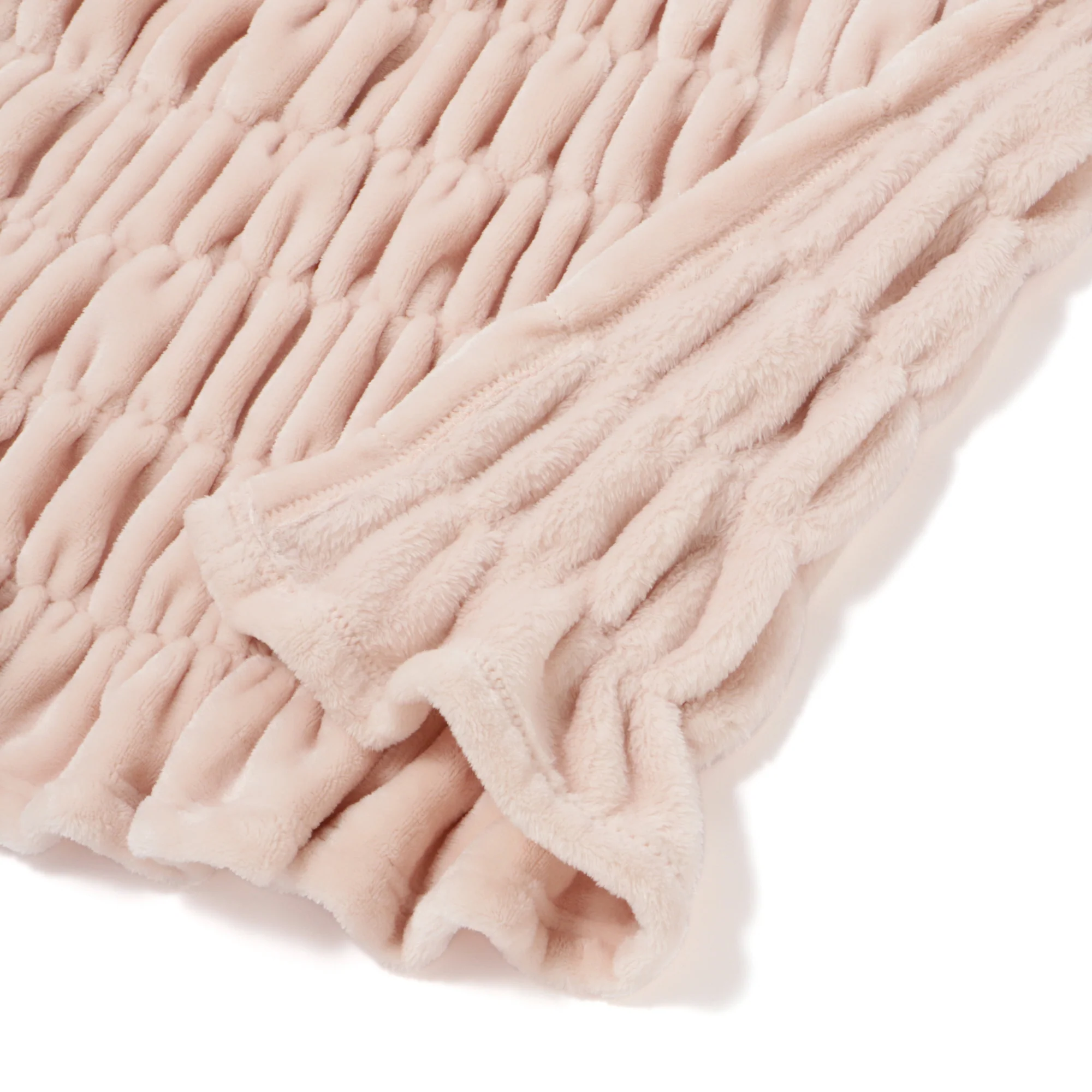 WARMY CICA リップル ブランケット（毛布） ダブル 1800×2000 ピンク - Image 4