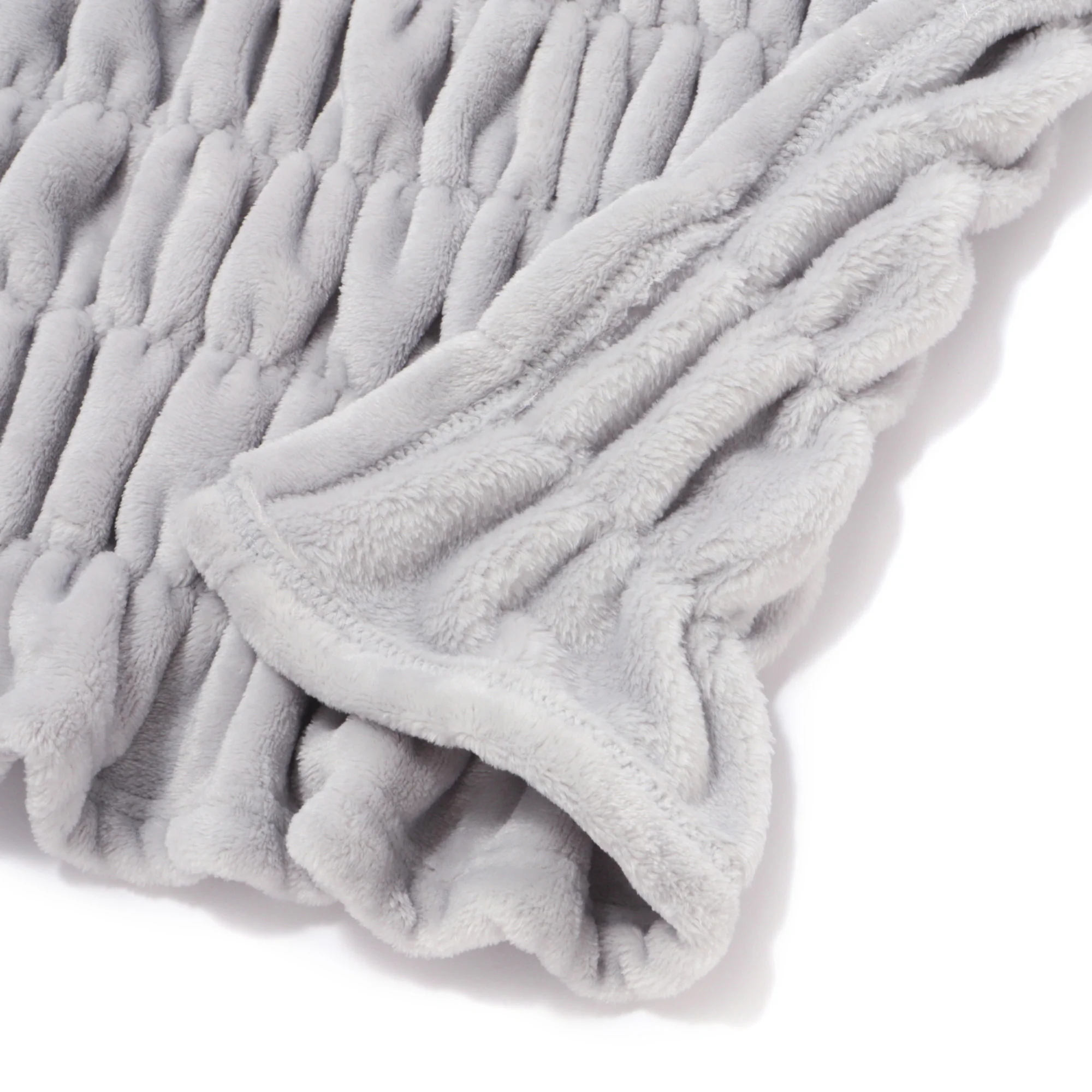 WARMY CICA リップル ブランケット（毛布） シングル 1400×2000 グレー - Image 5