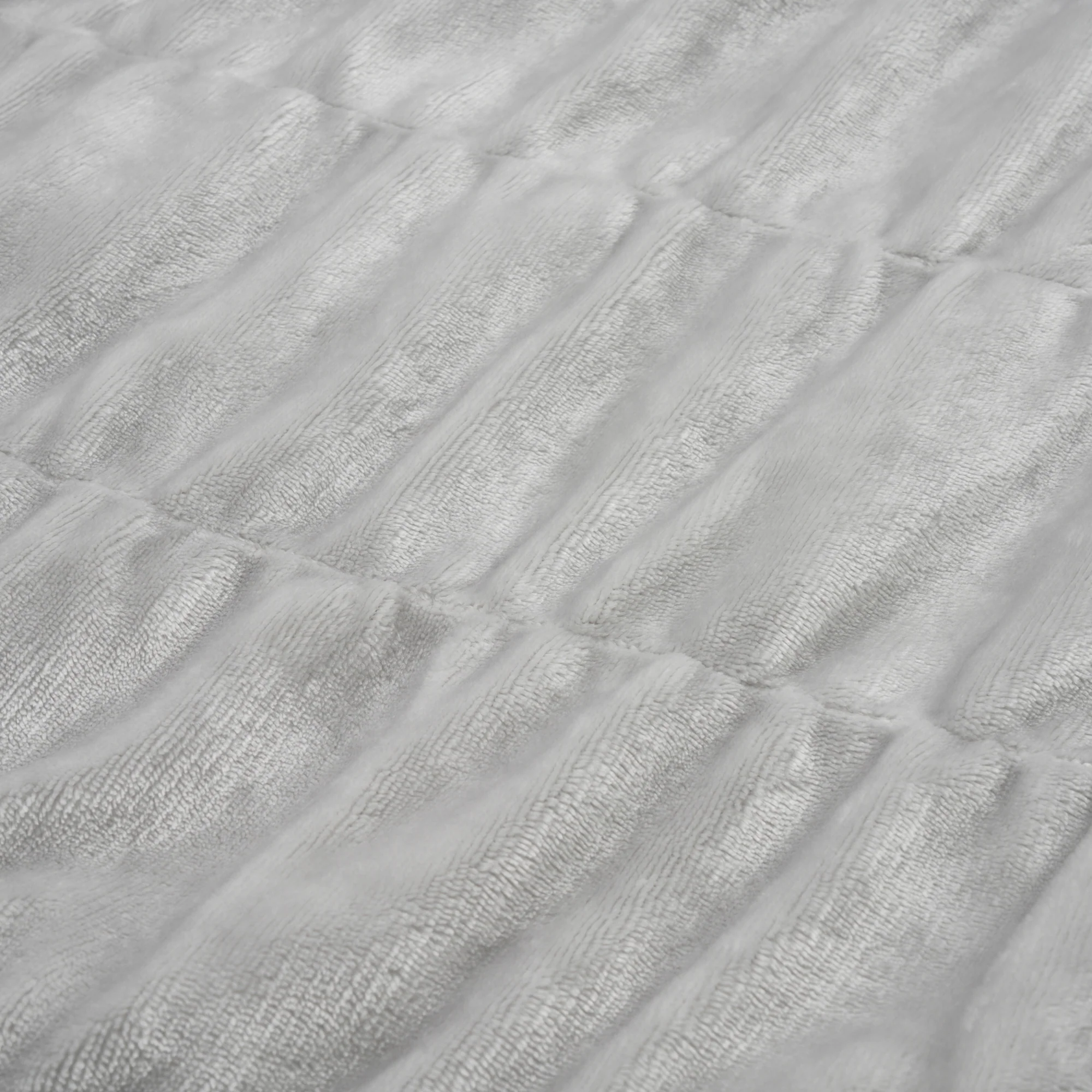 WARMY 中わた入りブランケット リップル（毛布） シングル 1400×2000 グレー - Image 4