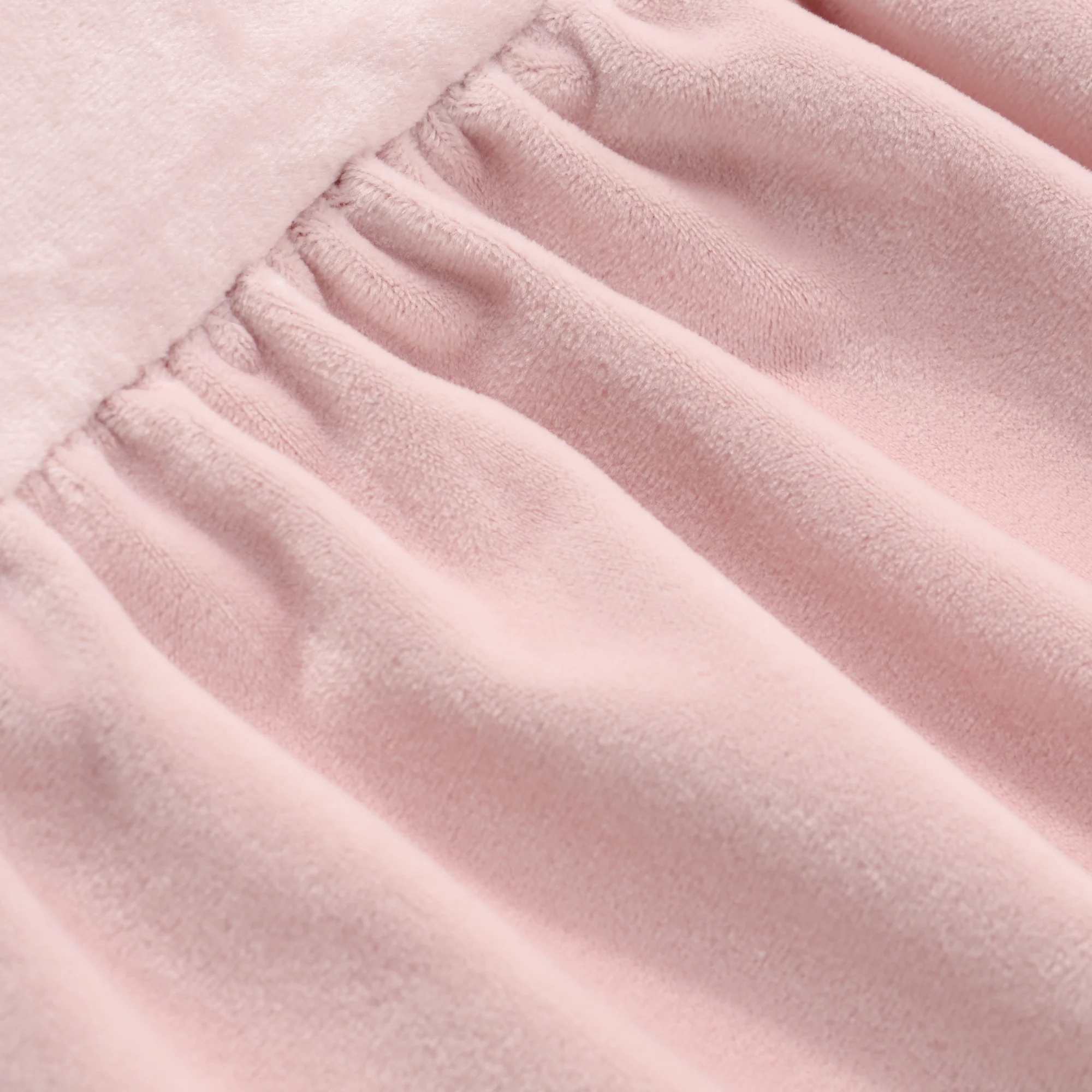 WARMY アルガンオイル加工 フリル ベッドパッド シングル ピンク - Image 7
