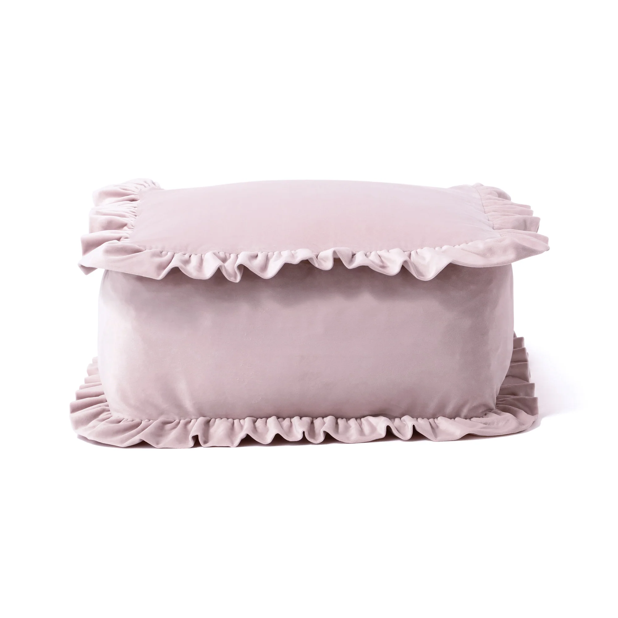 【EC限定】クッションになるふとん収納ケース フリル S ピンク - Image 2