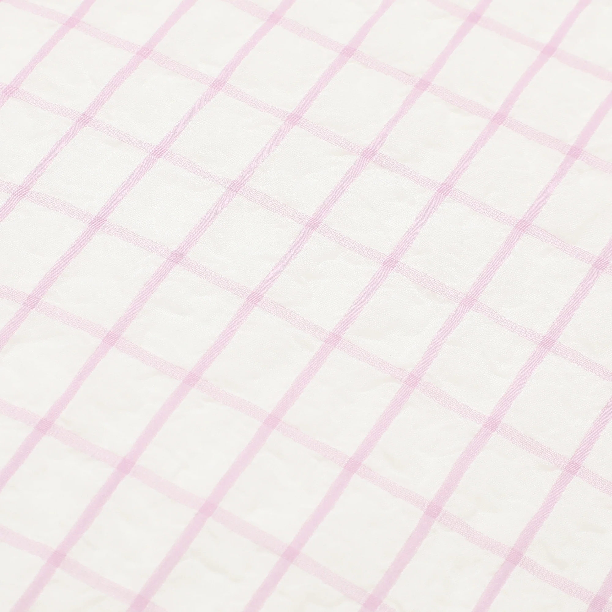 シアーチェック フリル クッション φ420 パープル - Image 5
