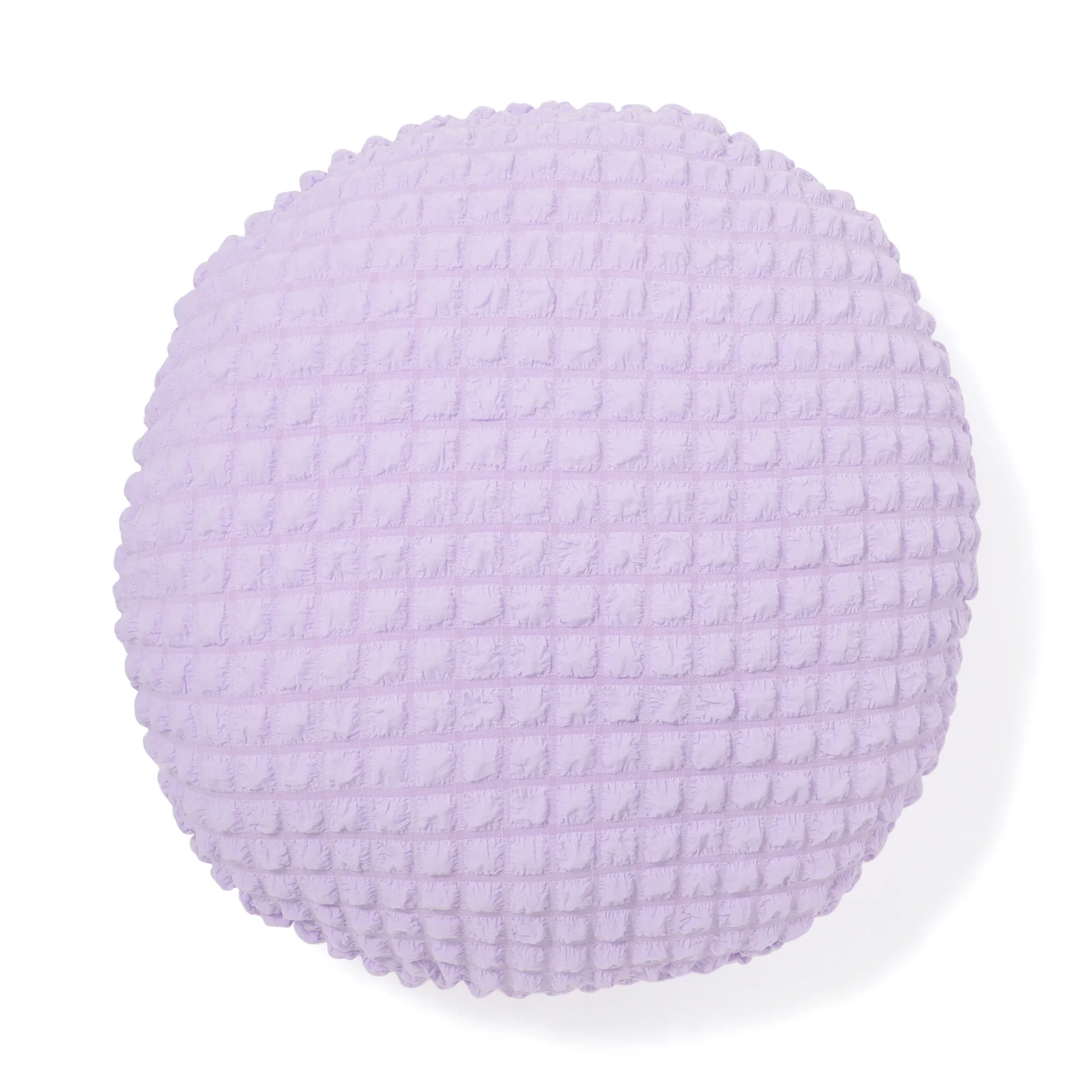 ポップコーンワッフル フロアクッション φ60 ライトパープル - Image 2