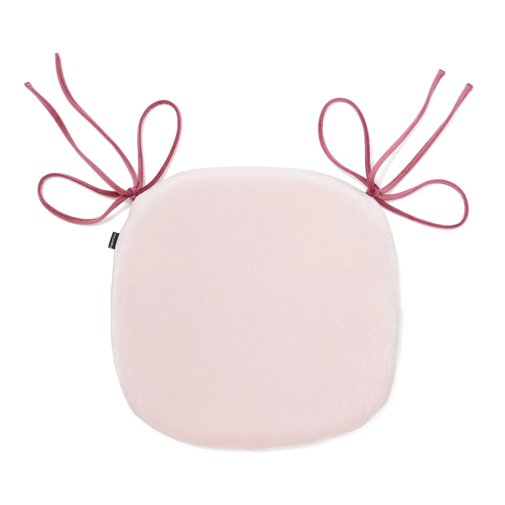 ロングリボン チェアシートクッション ピンク×ダークピンク - Image 3