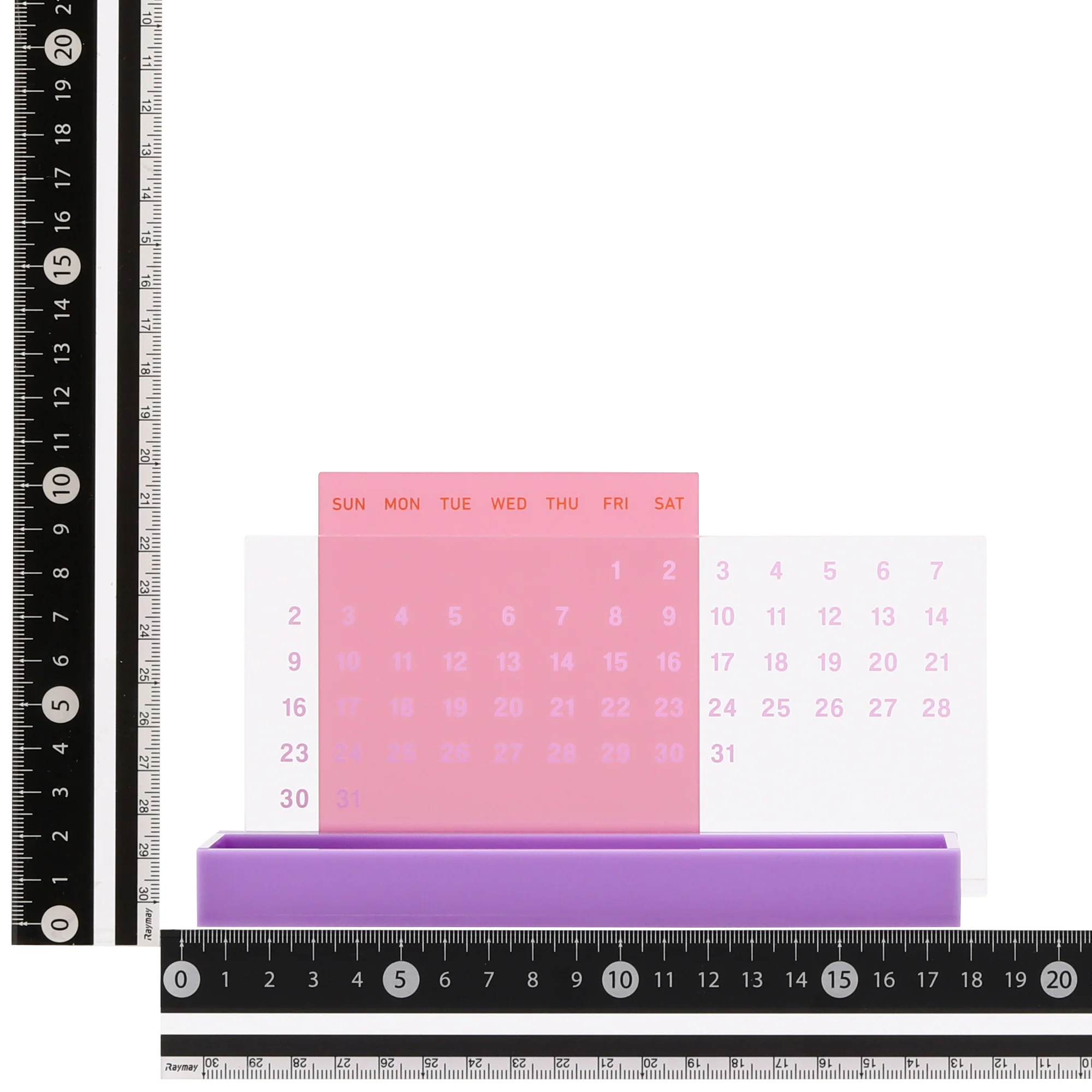 アクリル ペントレイ カレンダー ピンク×パープル - Image 6