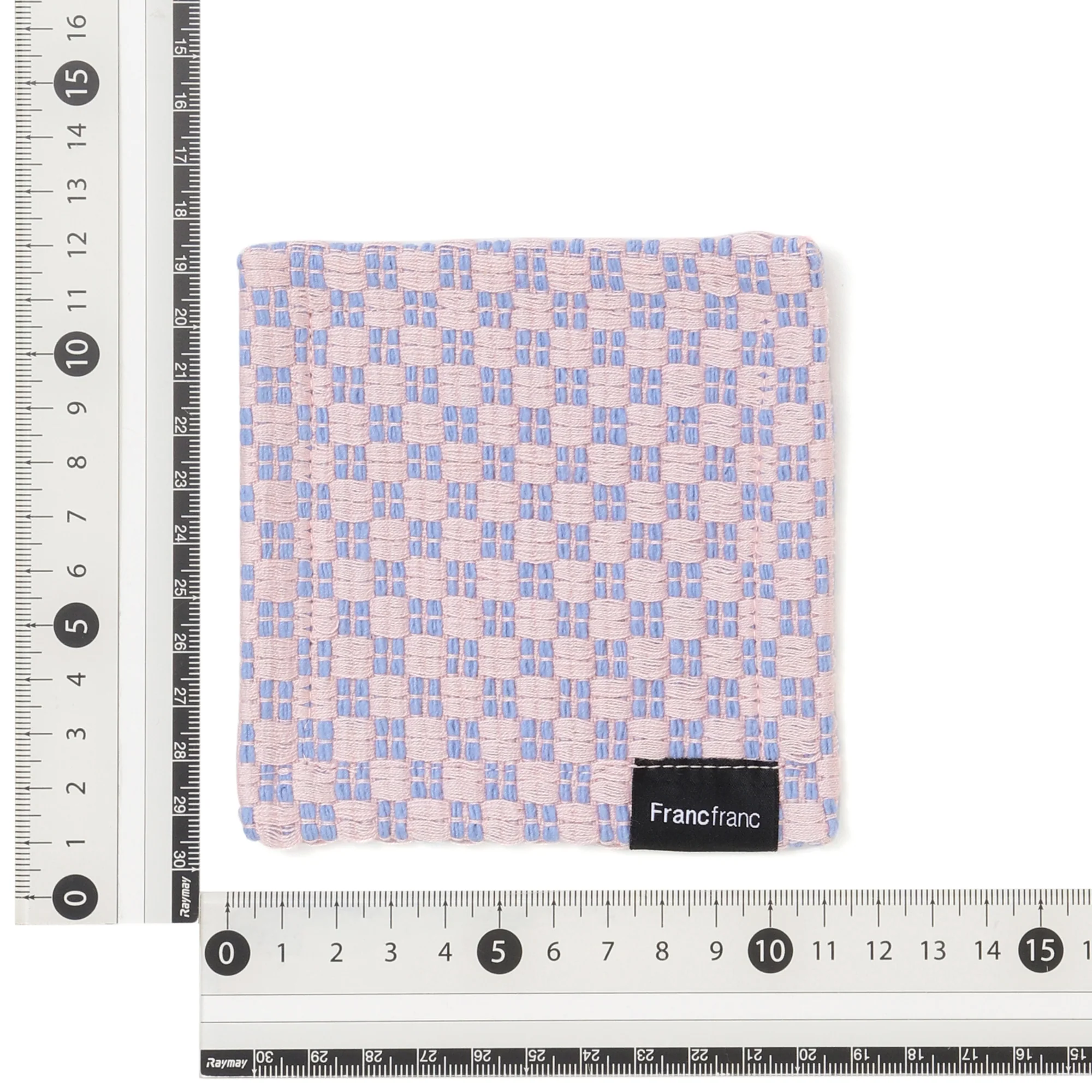 ウィーブ コースター チェッカード ピンク×ブルー - Image 4