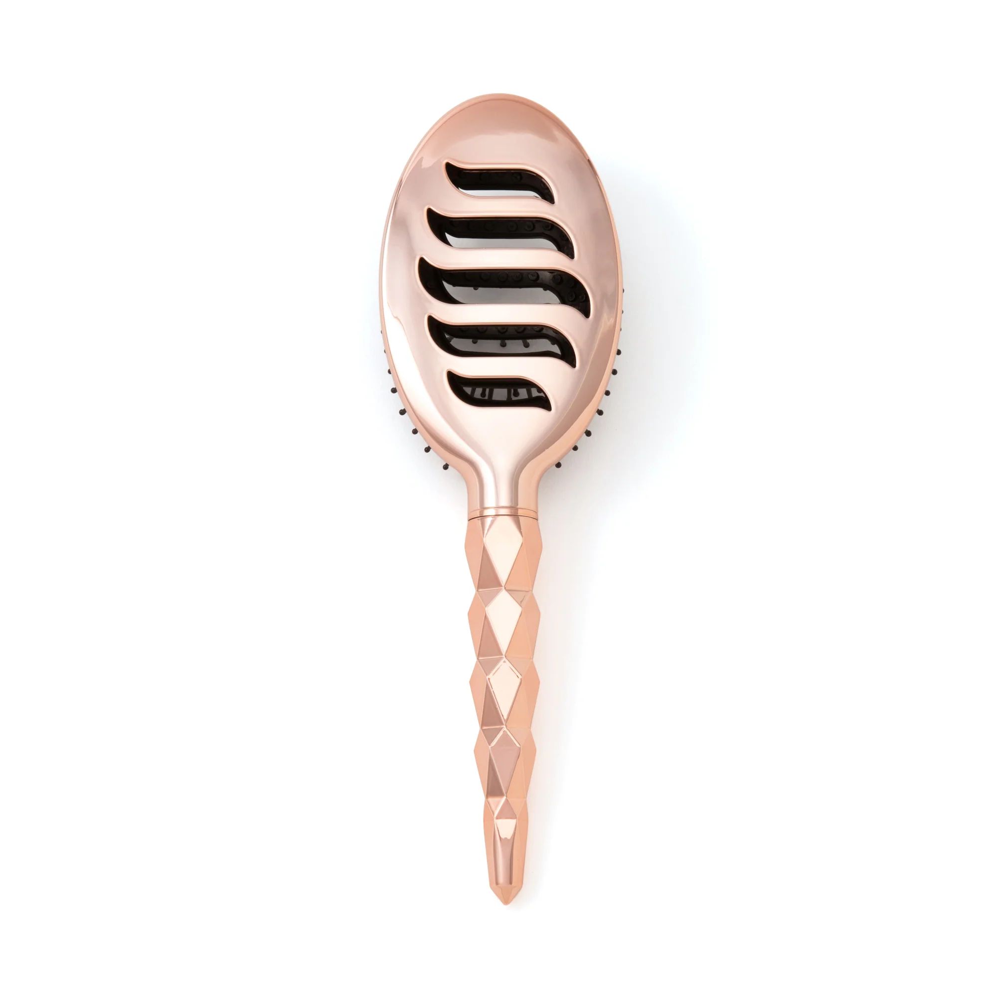 シヴ ベントオーバルヘアブラシ シャイニーピンクゴールド - Image 3
