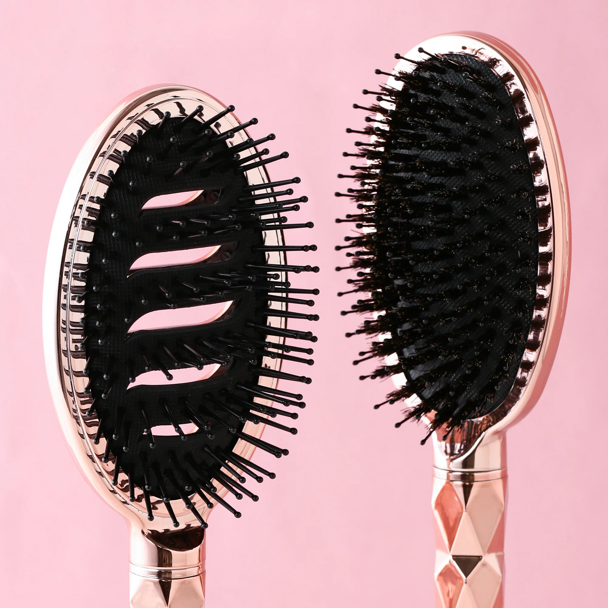 シヴ ベントオーバルヘアブラシ シャイニーピンクゴールド - Image 7