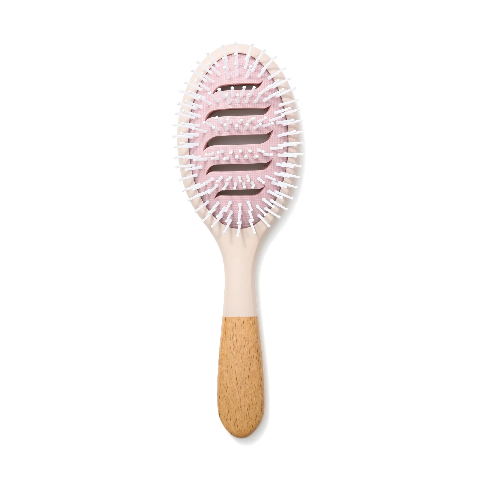 ベントオーバル ヘアブラシ ナチュラル - Image 3