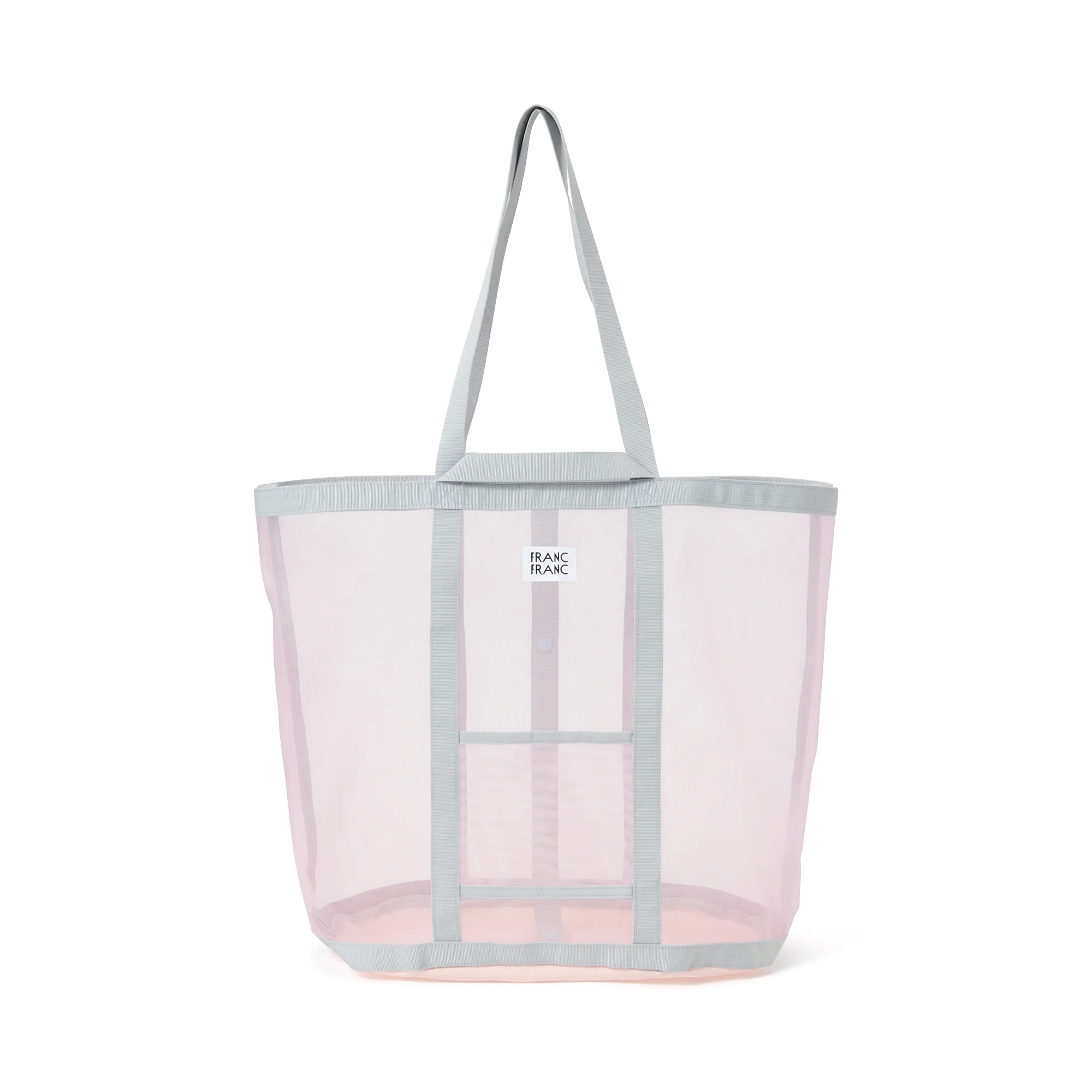 メッシュランドリーバッグ ピンク×ブルー - Image 5