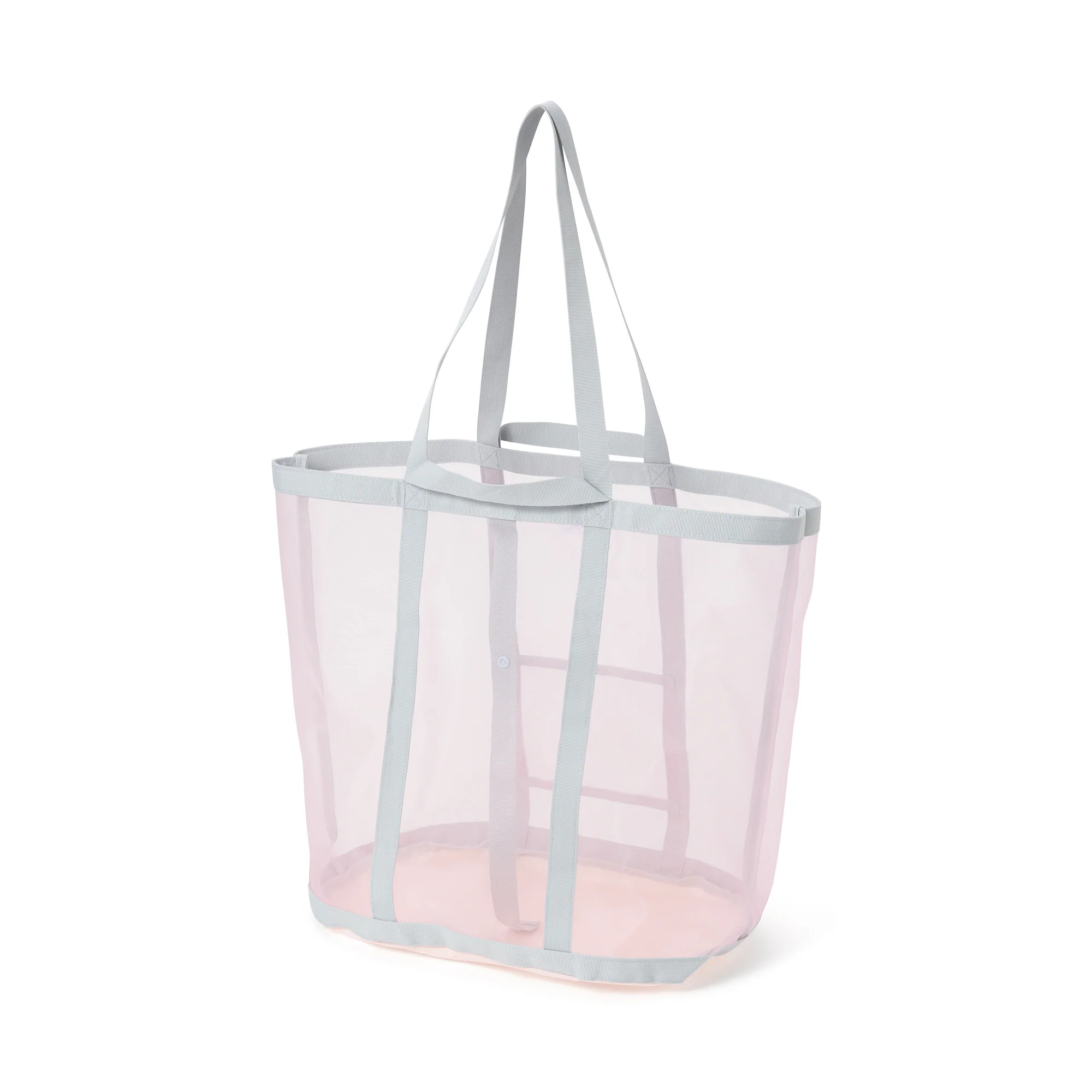 メッシュランドリーバッグ ピンク×ブルー - Image 6