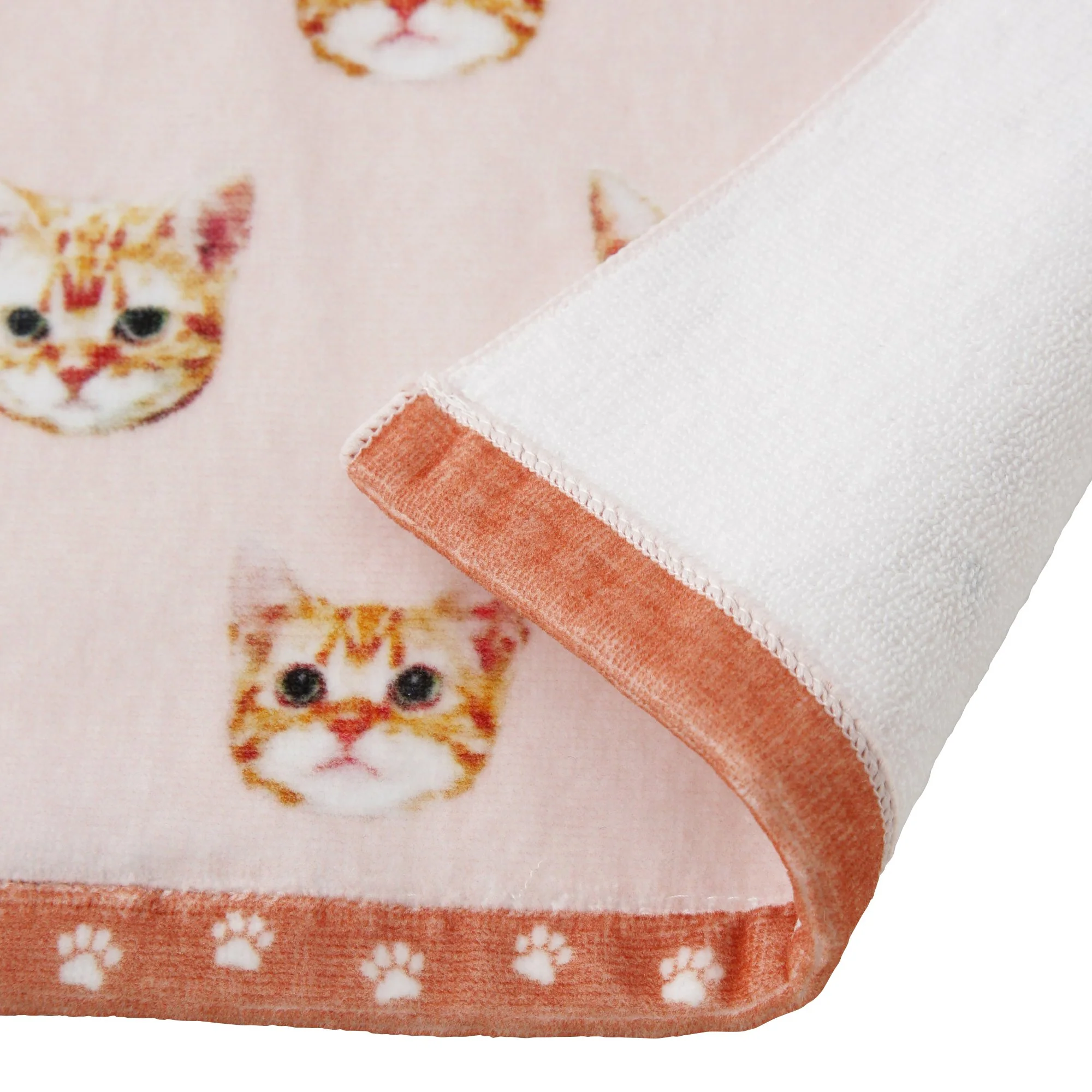 バロット 抗菌防臭ハンカチ キャッツ ピンク - Image 4