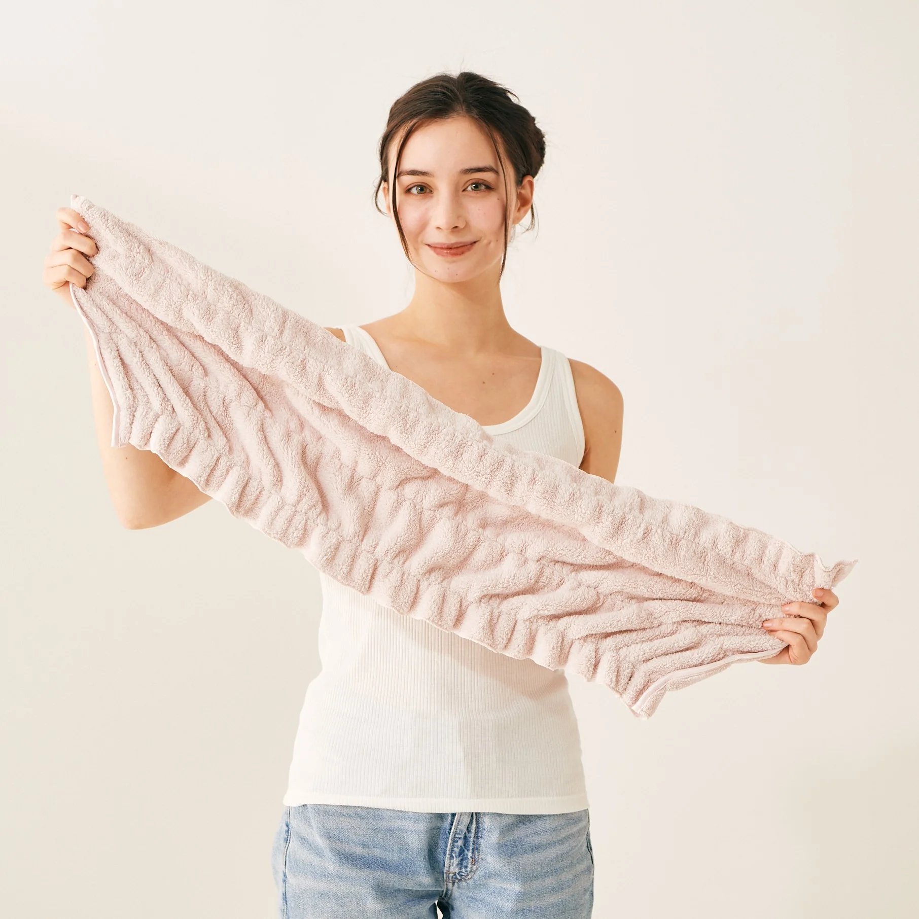 ヘアドライタオル アイボリー - Image 8