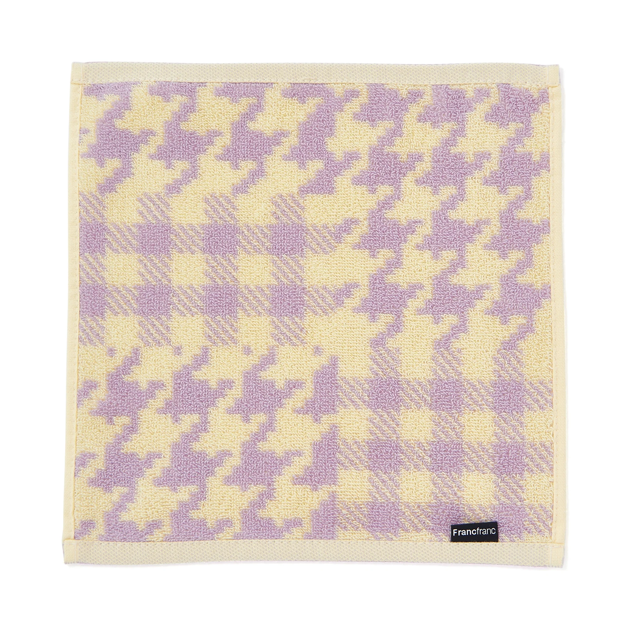 バロット 抗菌防臭ハンカチ 千鳥 パープル - Image 2