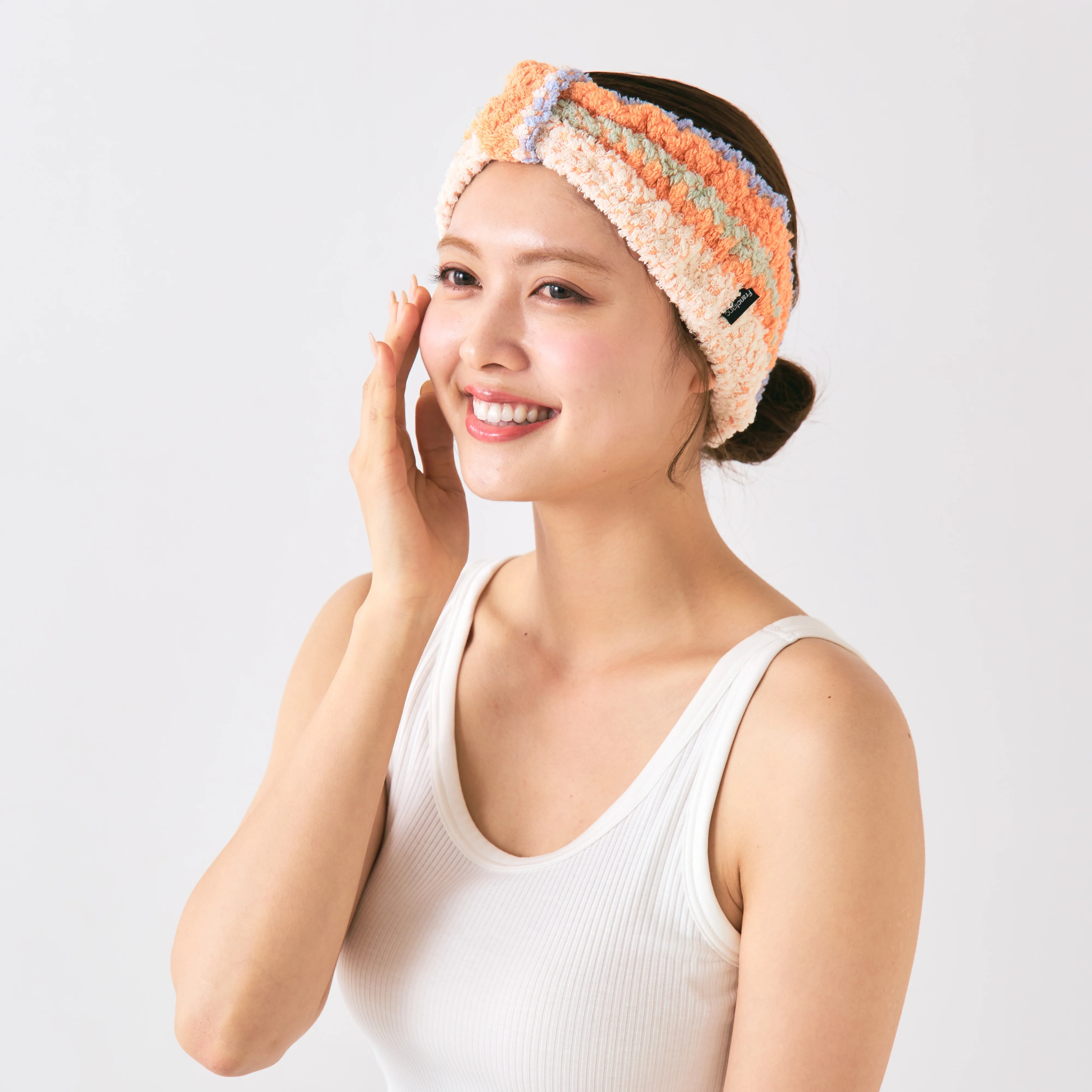 抗菌防臭コージージャカード ヘアバンド オレンジ - Image 6