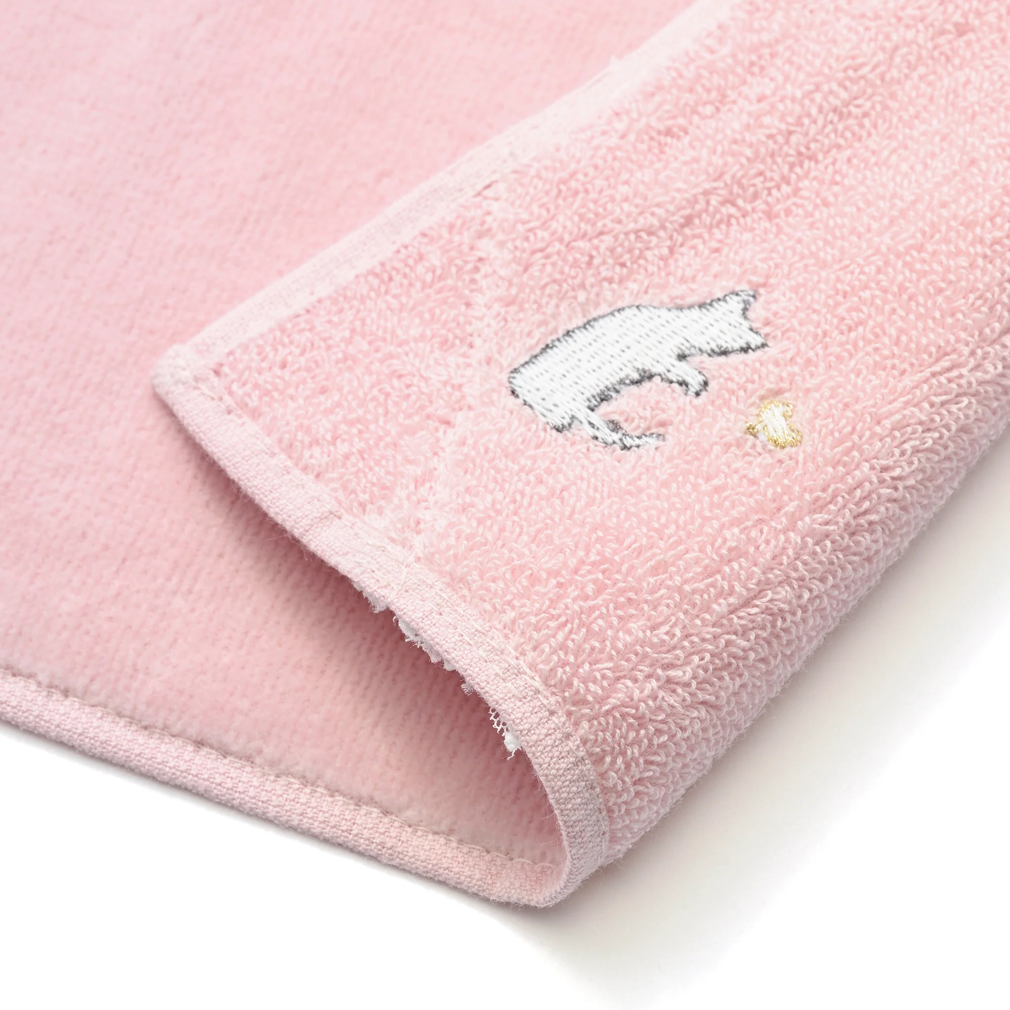 バロット抗菌防臭ハンカチ ネコ レース ピンク - Image 4