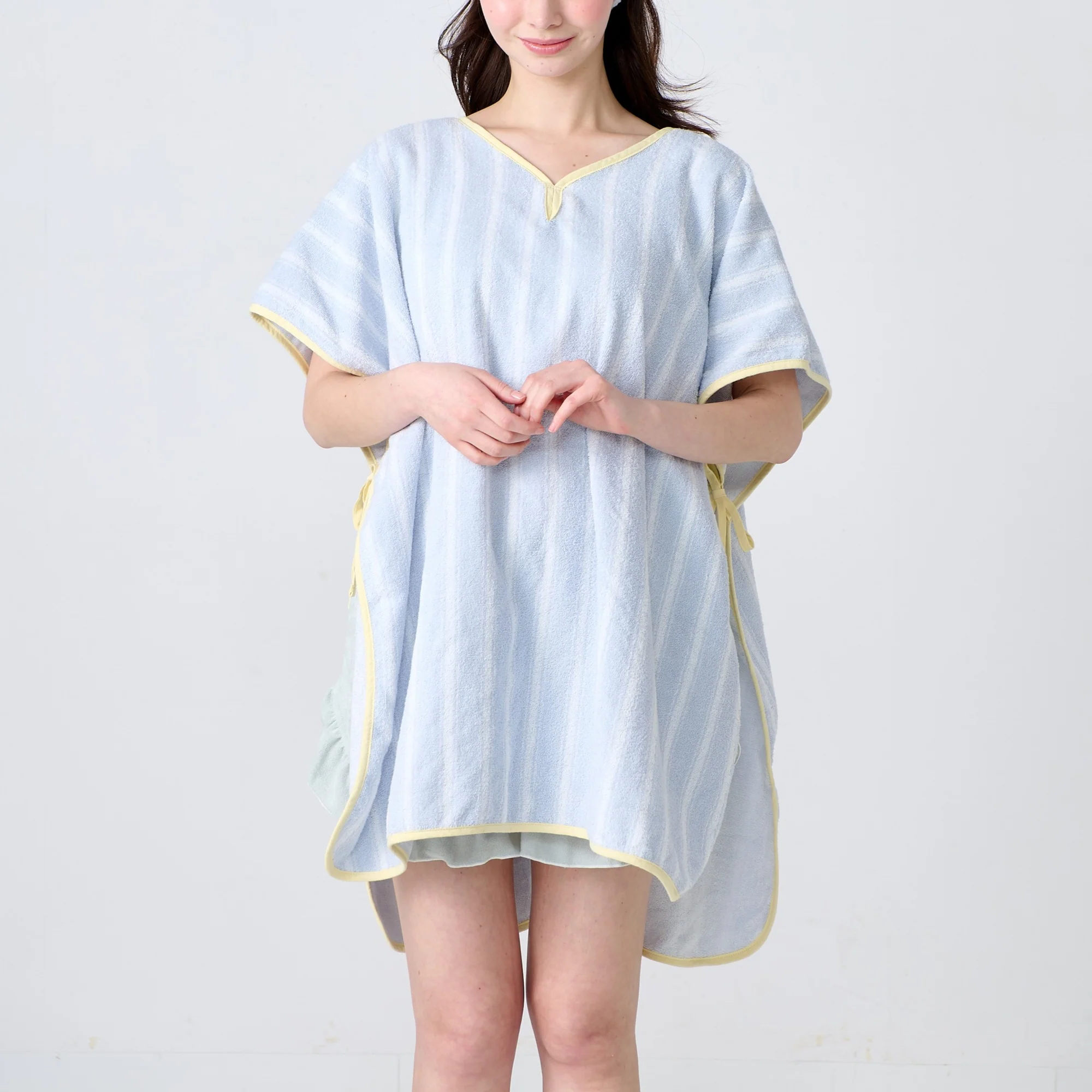 冷感ポンチョ ライトブルー - Image 2
