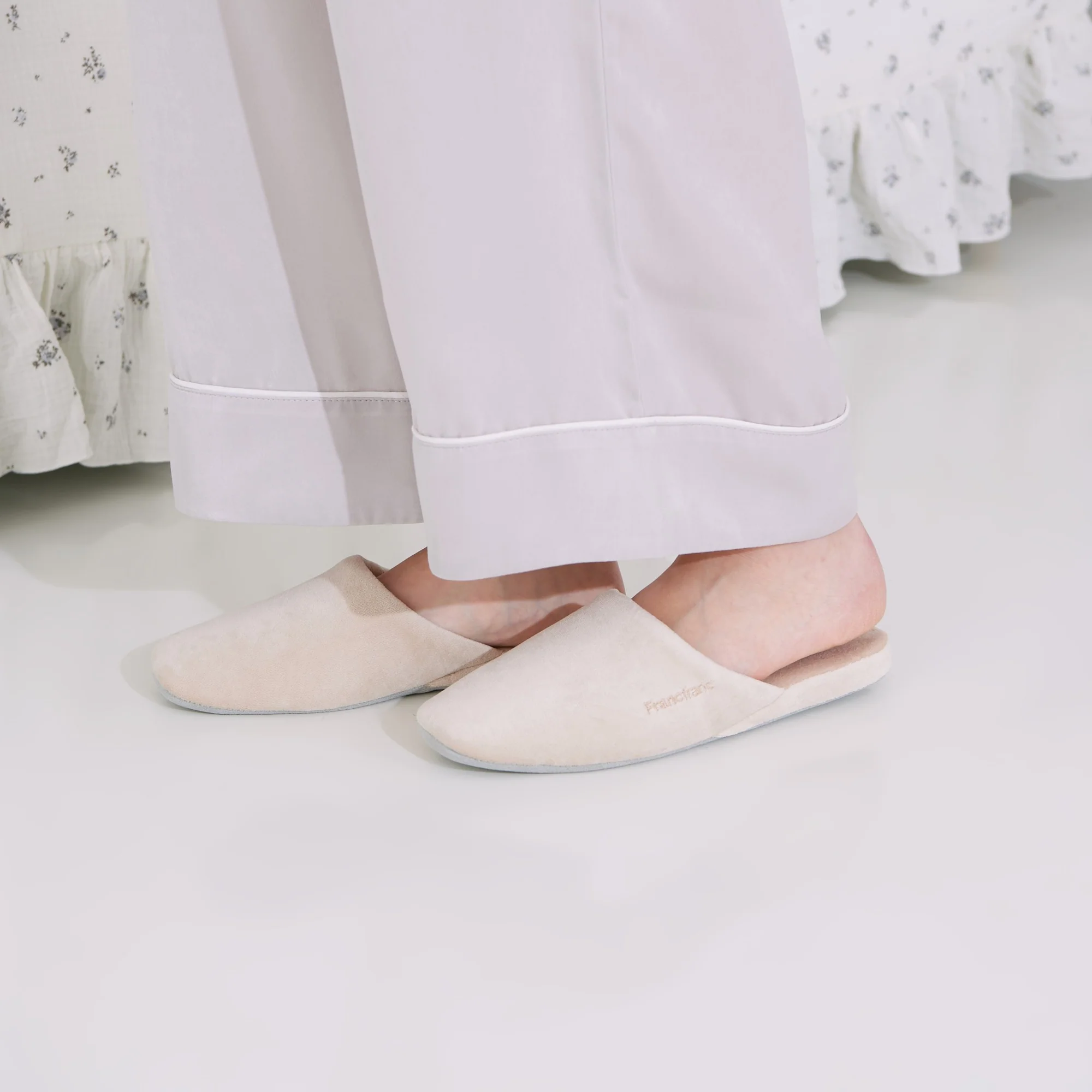ウォッシャブルベーシックルームシューズ M アイボリー - Image 2