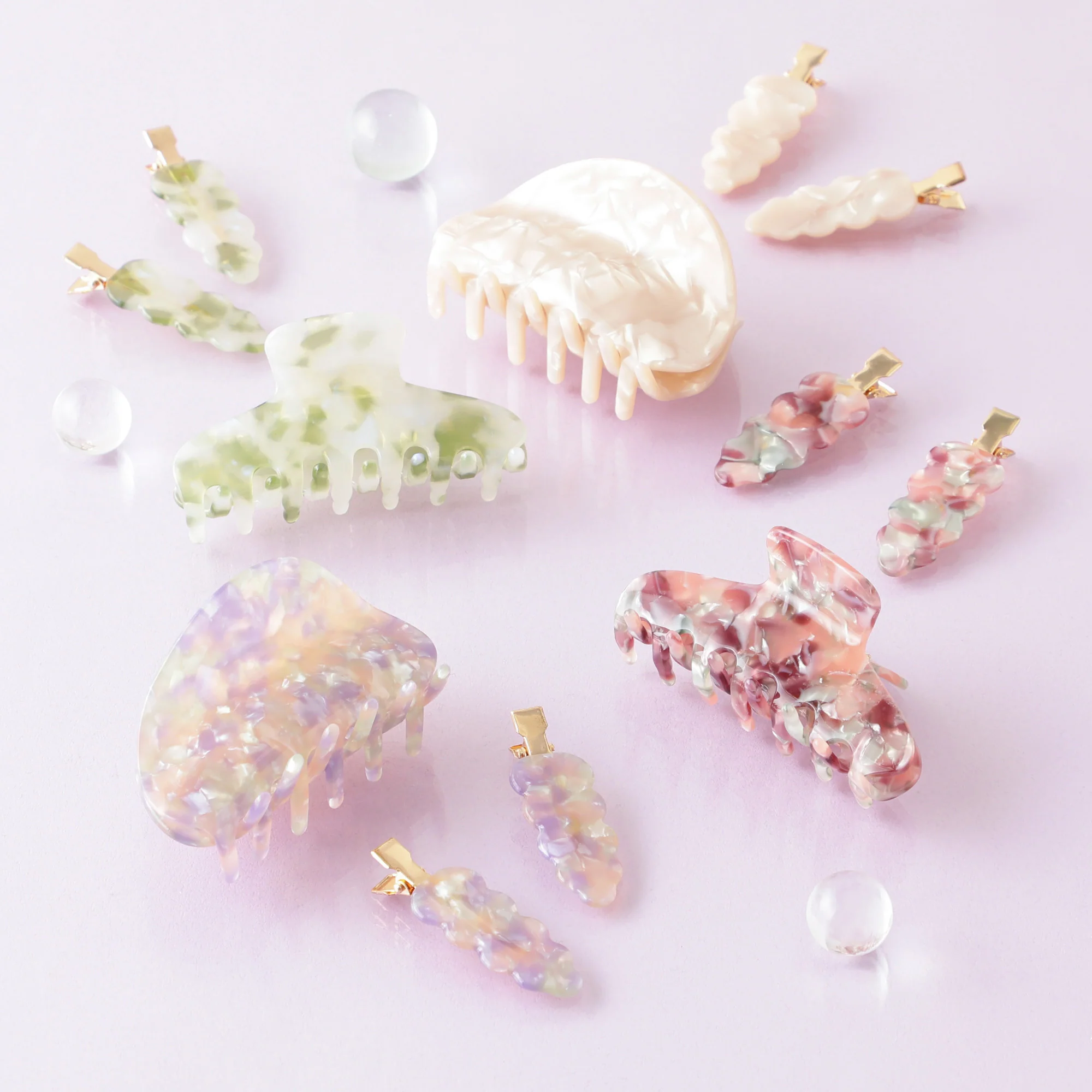 ヘアクリップ ライトグリーン - Image 8