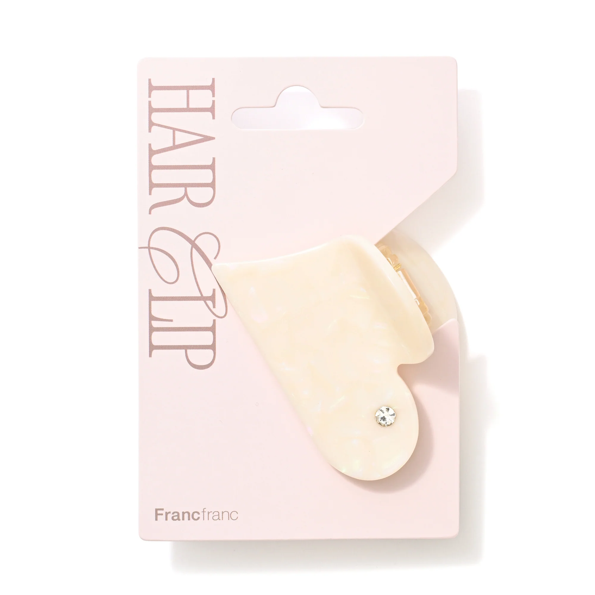 ハート ヘアクリップ ホワイト - Image 6