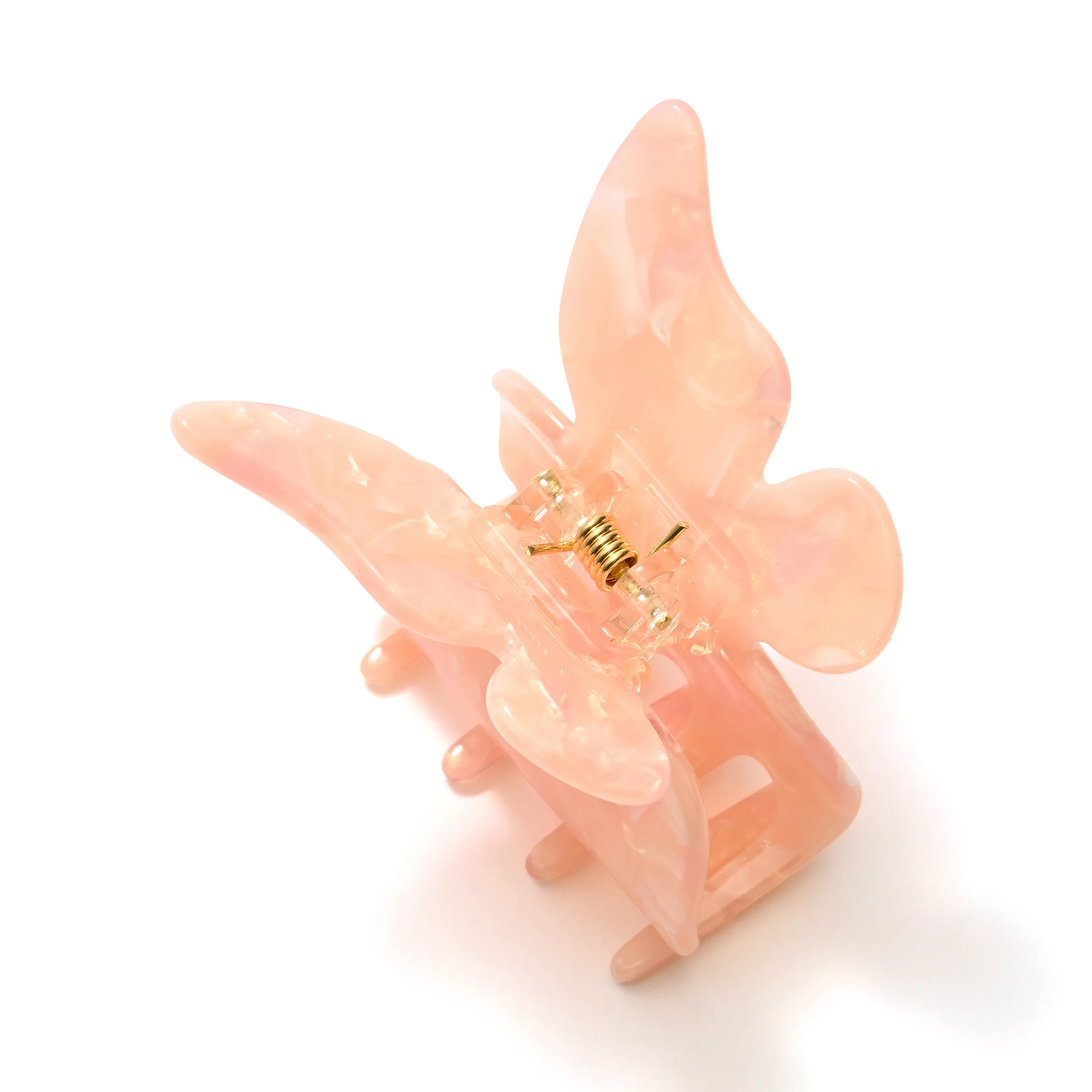 バタフライ ヘアクリップ オレンジ - Image 5