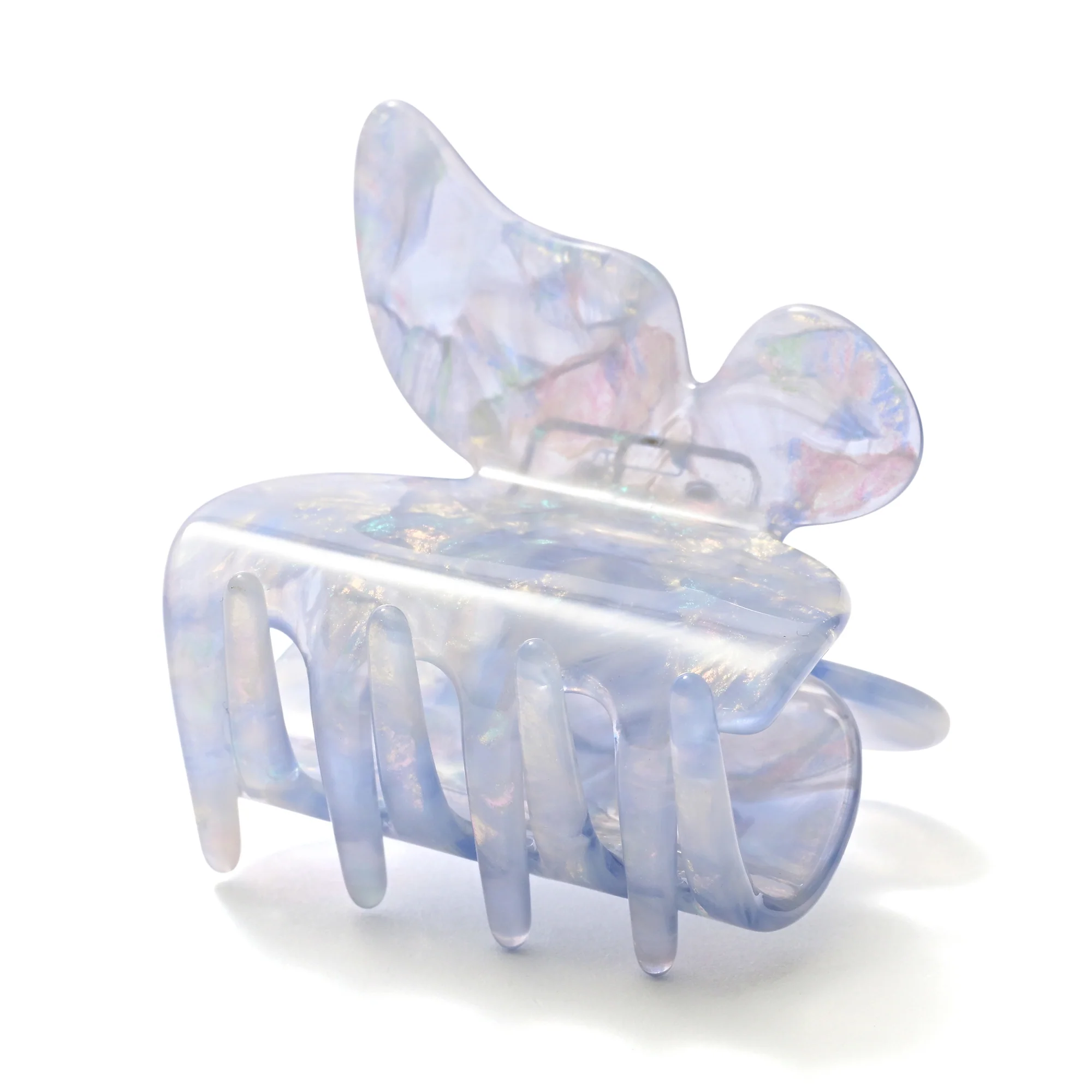 バタフライ ヘアクリップ ライトブルー - Image 4