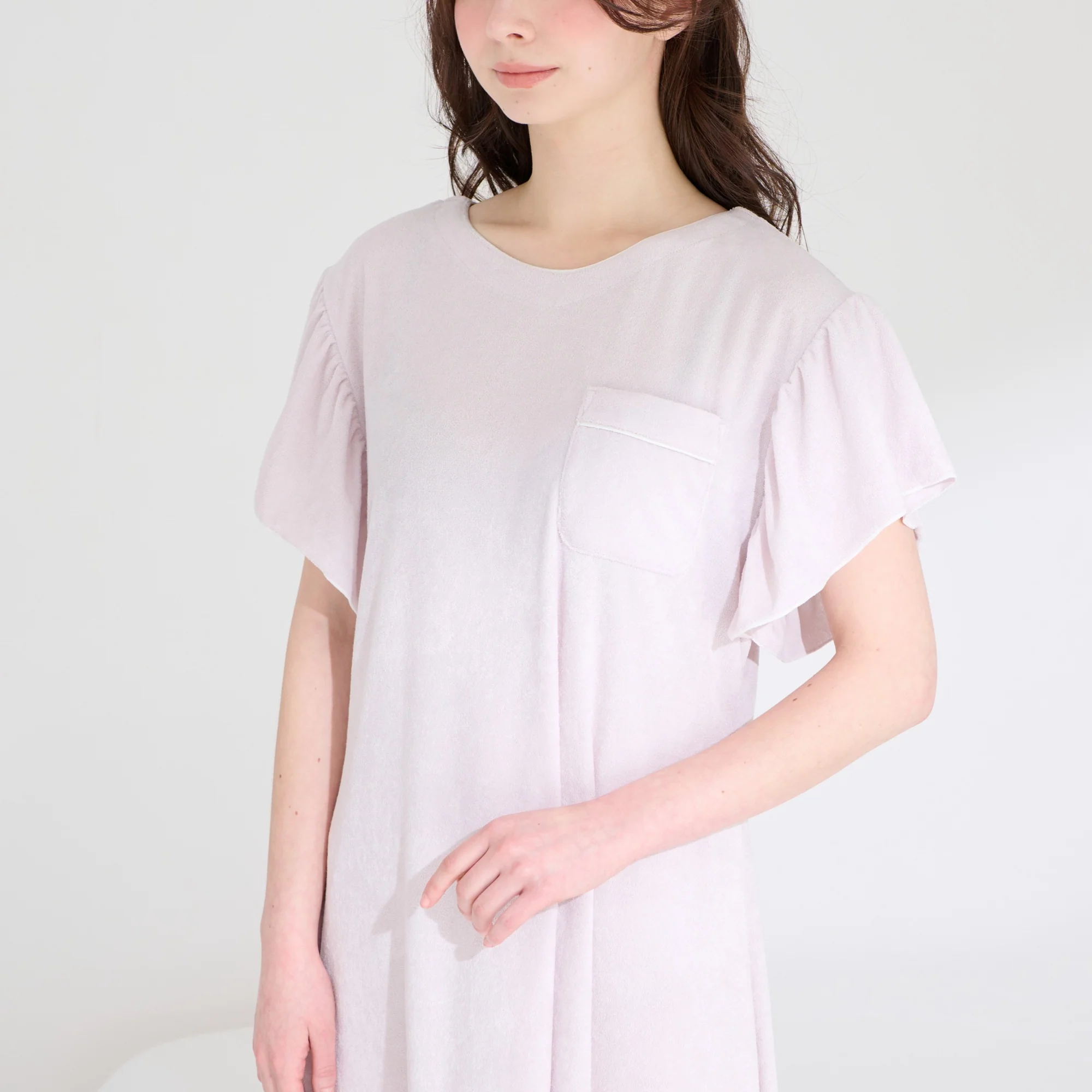 キシリトール加工 パイルワンピース ラベンダー - Image 3