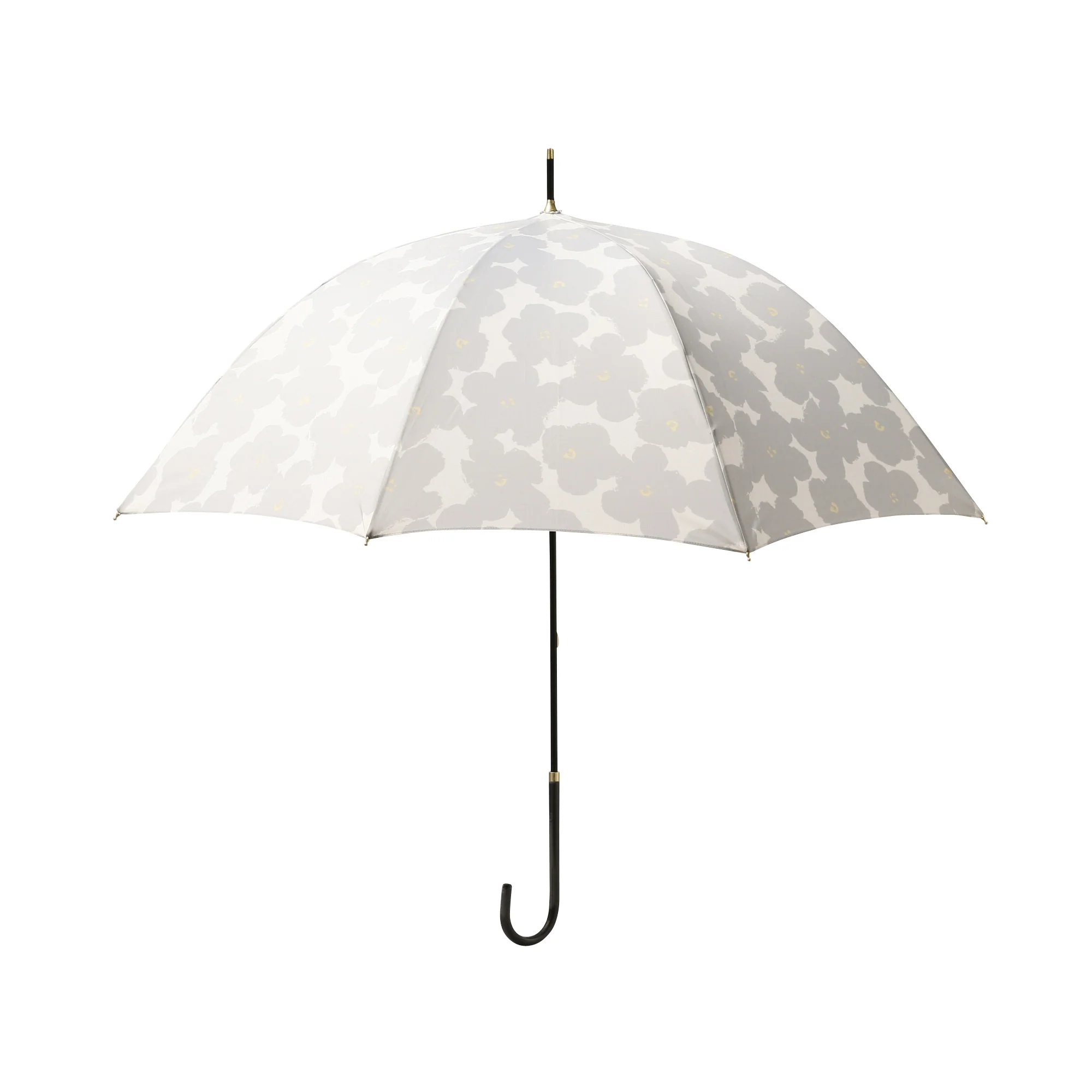 ハナプリント 長傘 58cm グレー（晴雨兼用） - Image 3