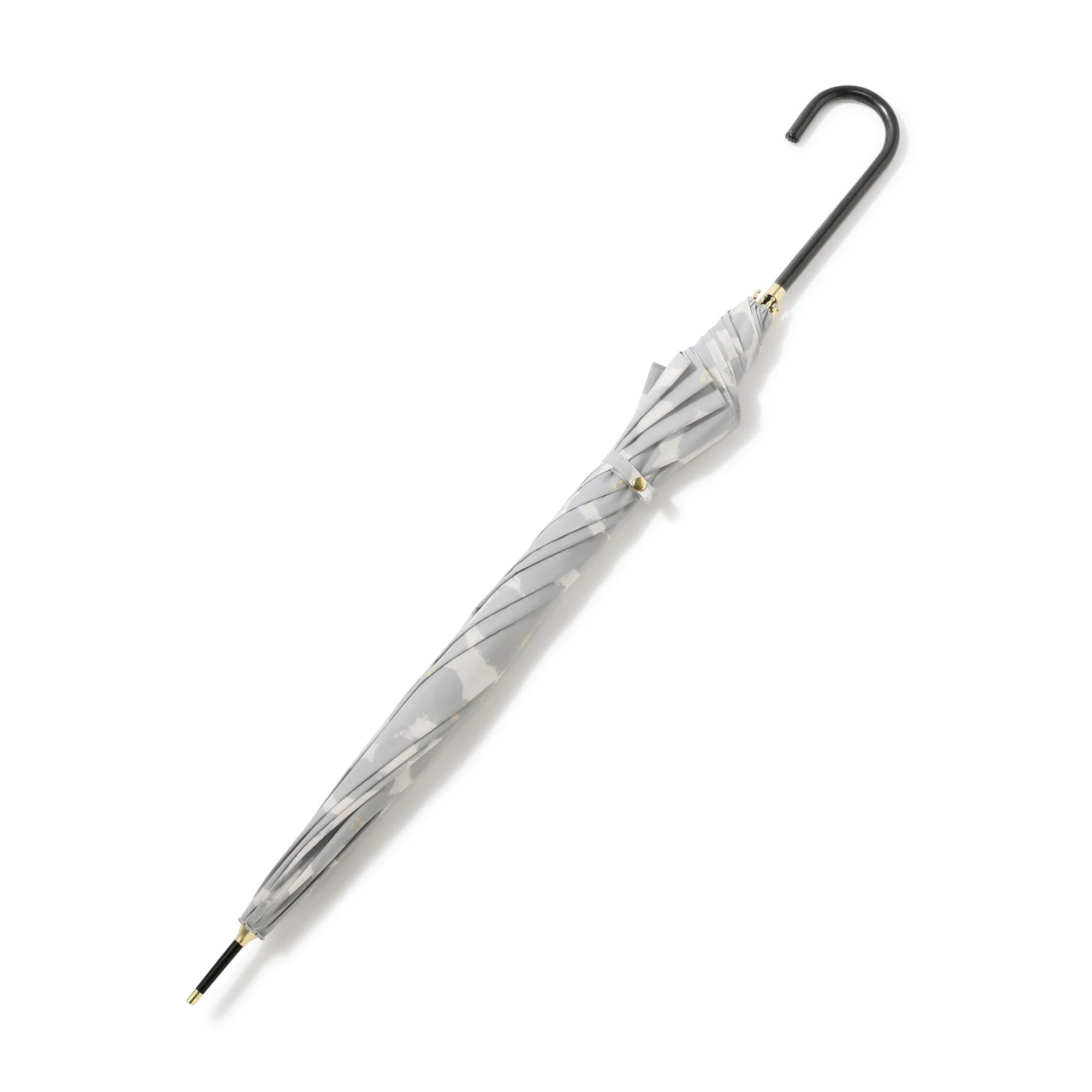 ハナプリント 長傘 58cm グレー（晴雨兼用） - Image 7