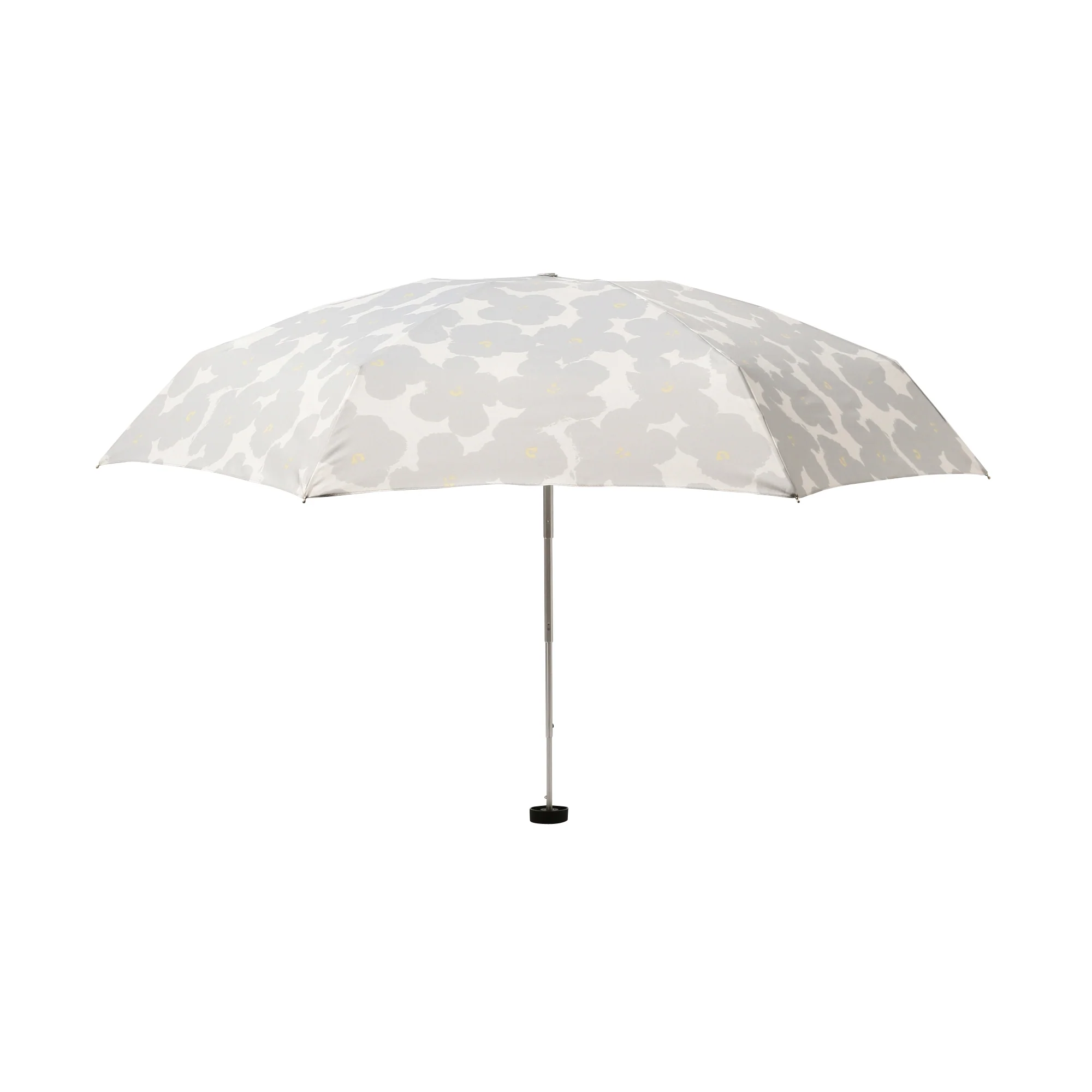 ハナプリント 折りたたみ傘 50cm グレー（晴雨兼用） - Image 3