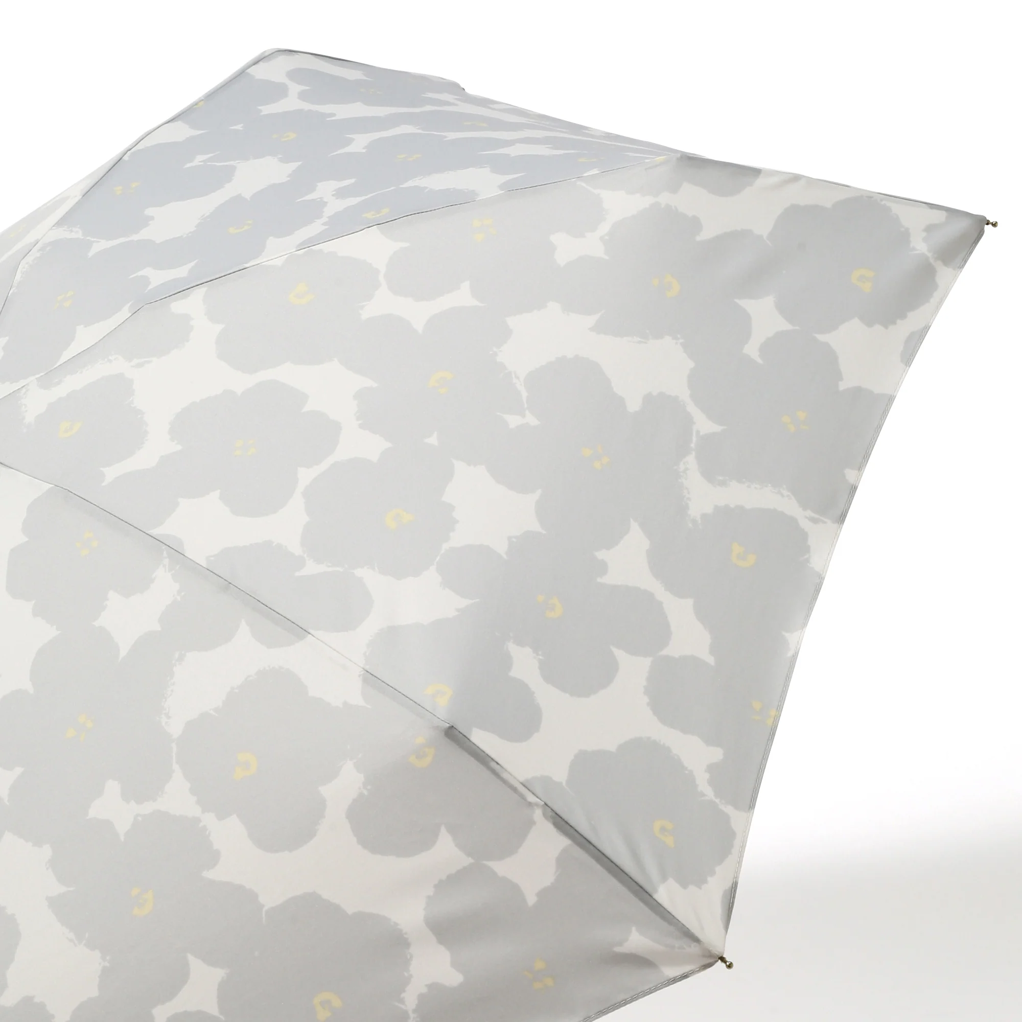 ハナプリント 折りたたみ傘 50cm グレー（晴雨兼用） - Image 5