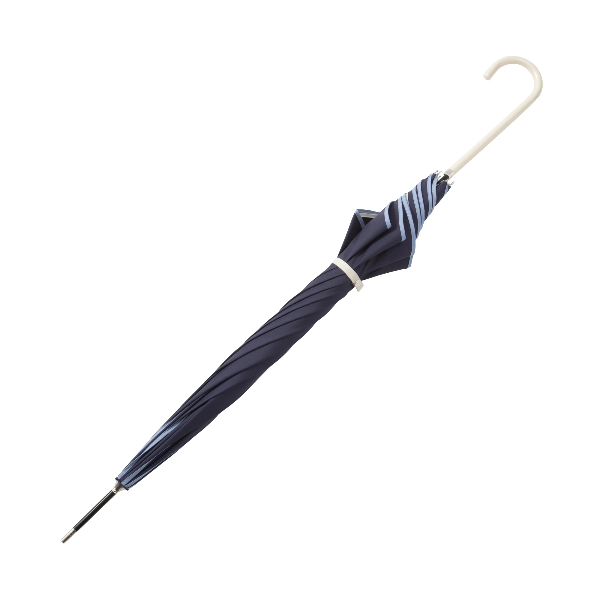 バイカラーパイピング 長傘 58cm ネイビー - Image 6