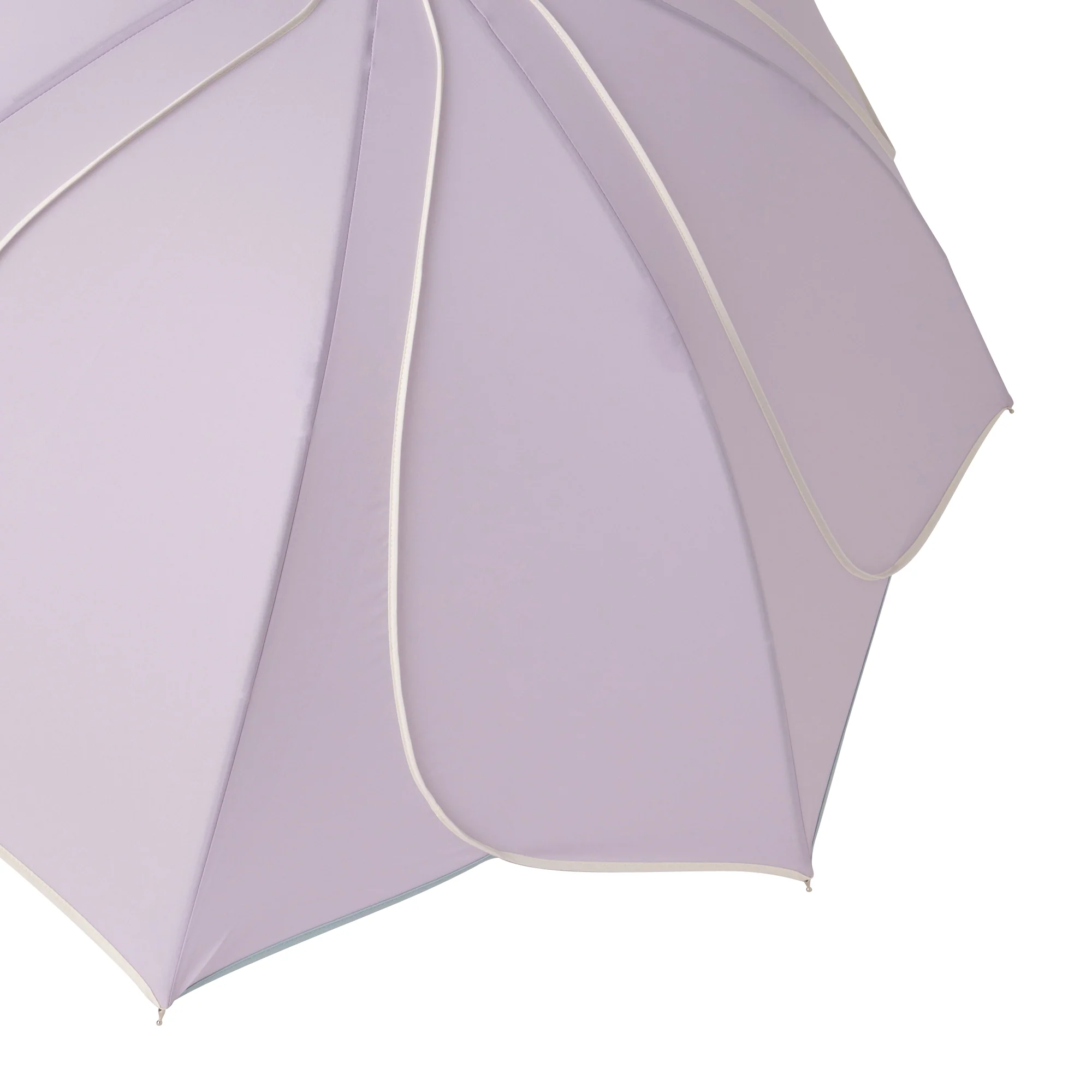 バイカラーパイピング 長傘 58cm パープル - Image 4