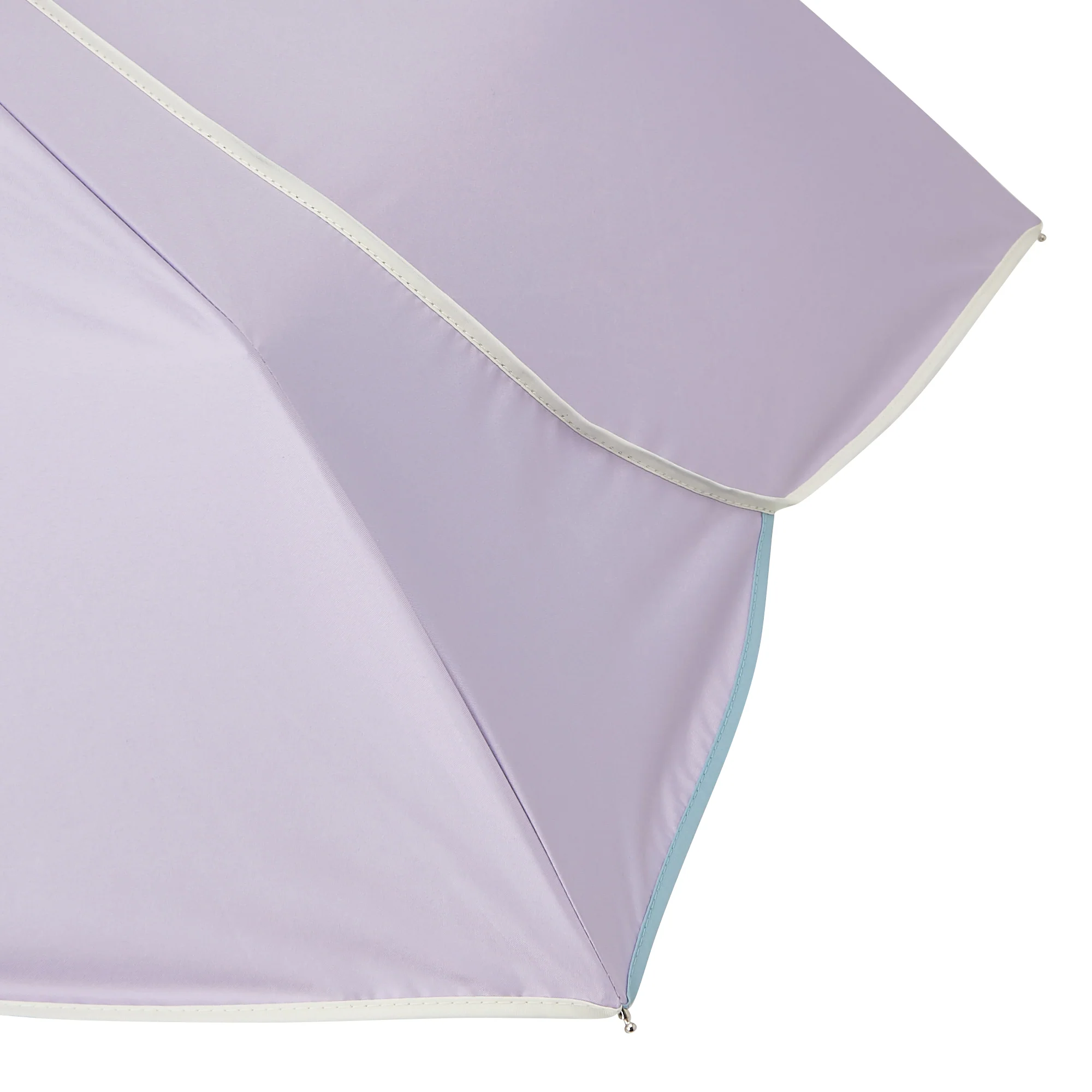 バイカラーパイピング 折りたたみ傘 47cm パープル（晴雨兼用） - Image 5