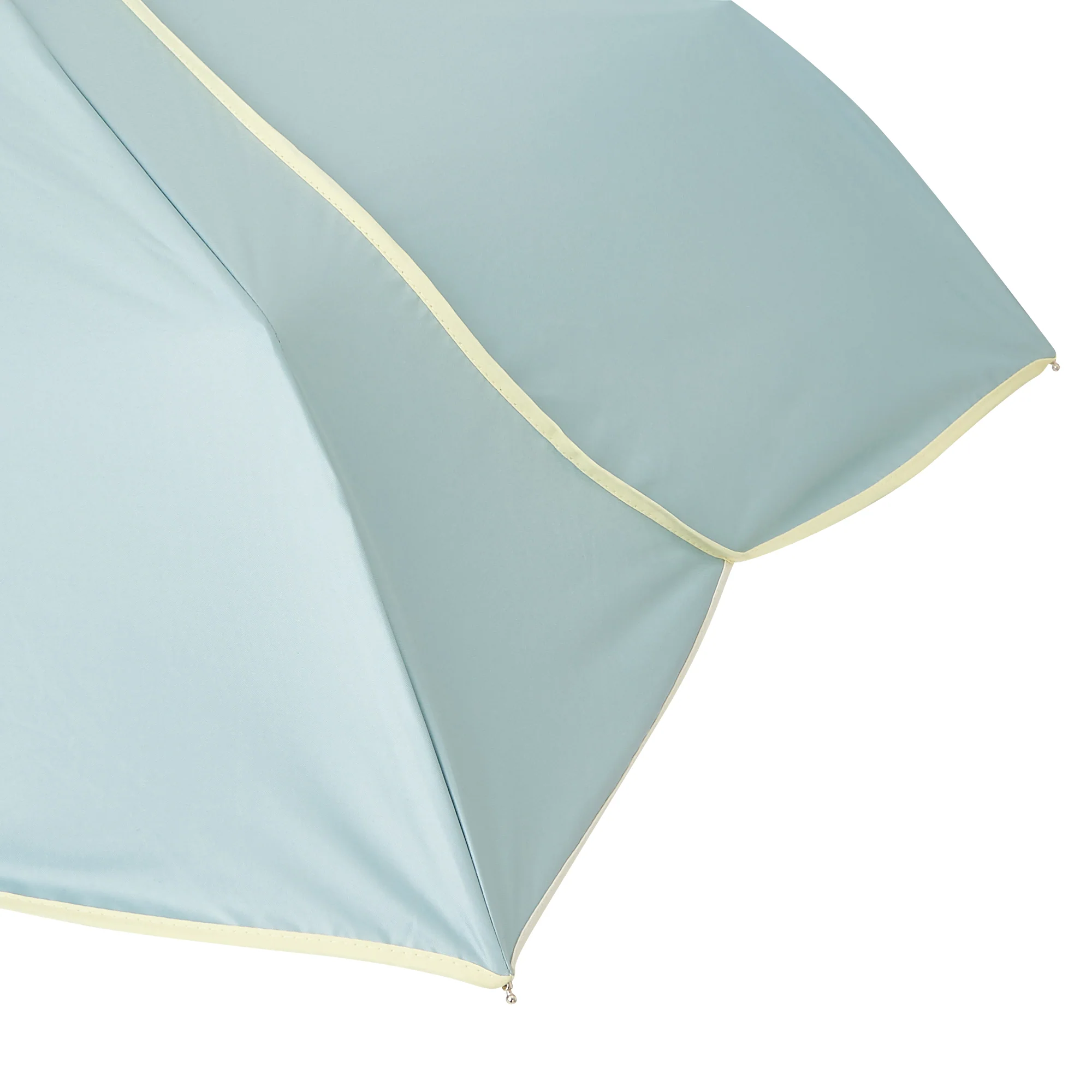 バイカラーパイピング 折りたたみ傘 47cm グリーン（晴雨兼用） - Image 5