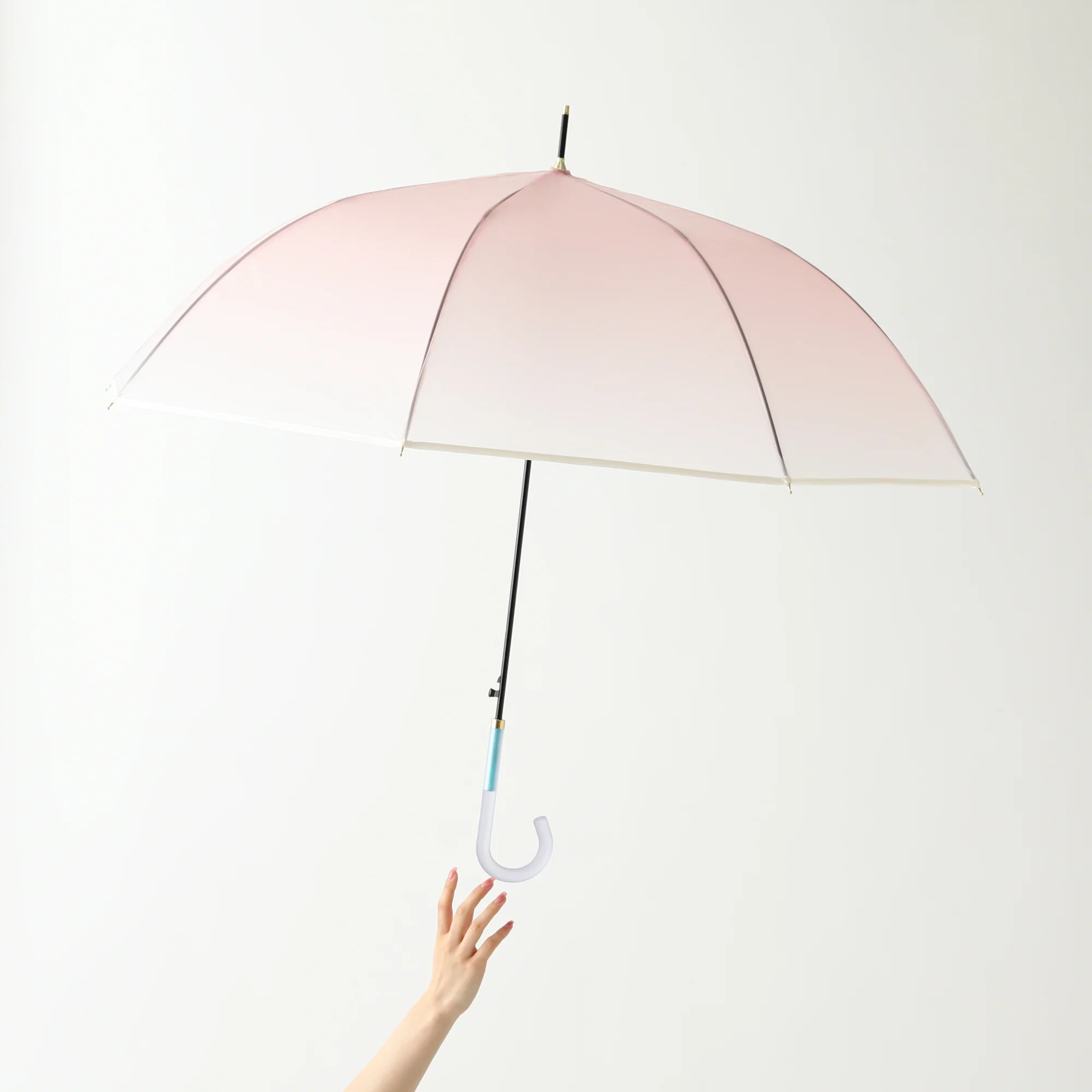 コスメティック アンブレラ 長傘 61cm ピンク - Image 7