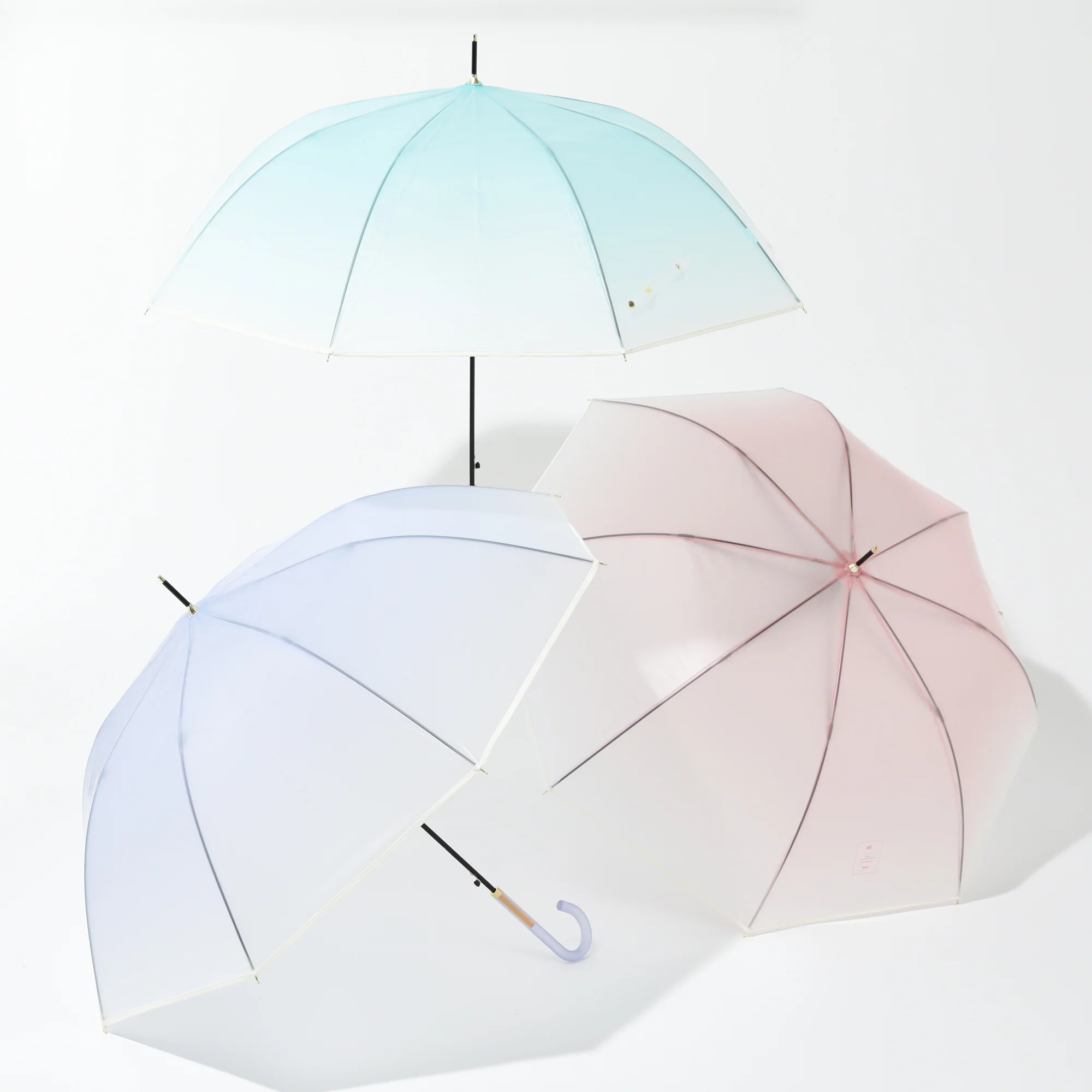 コスメティック アンブレラ 長傘 61cm ブルー - Image 11