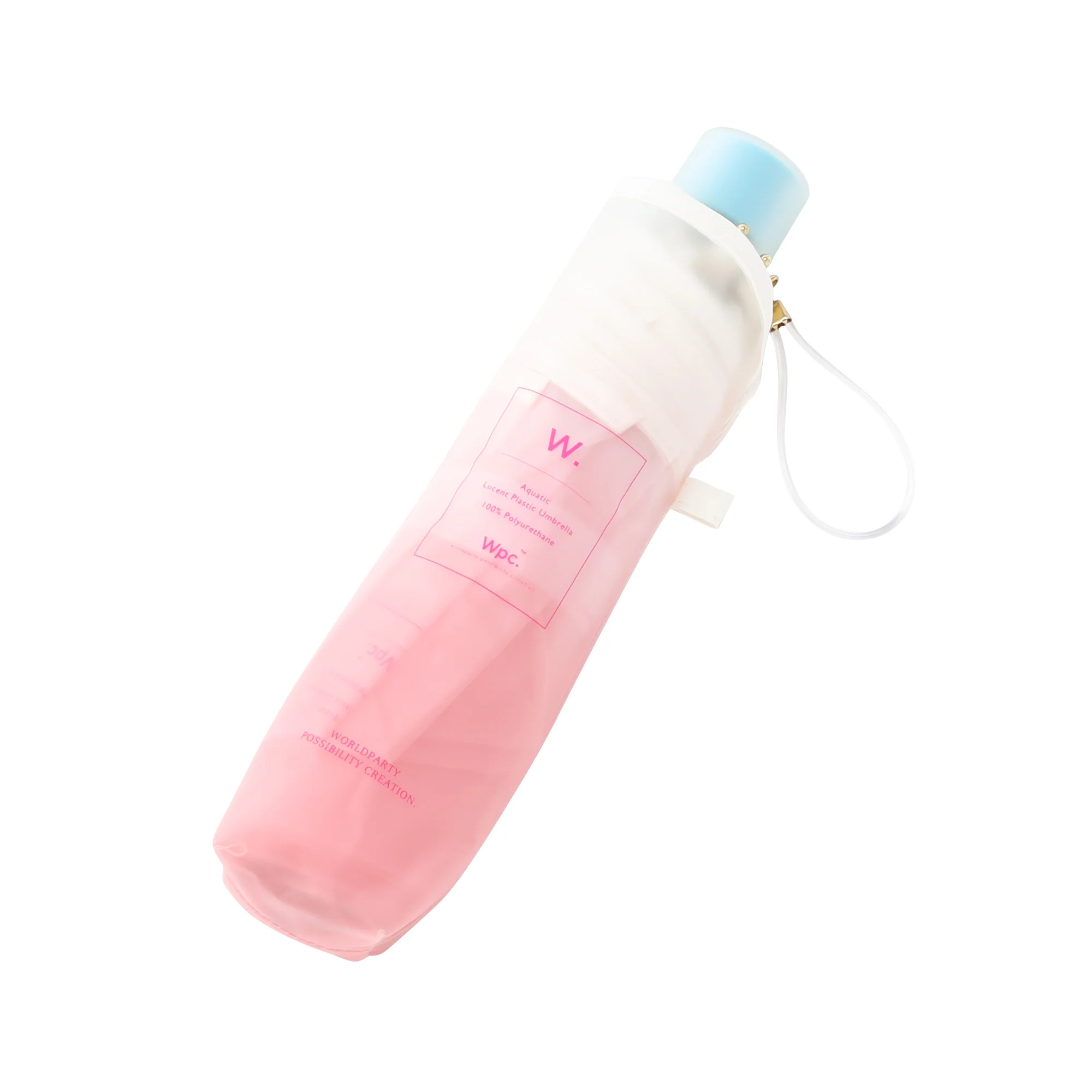 コスメティック アンブレラ 折りたたみ傘 50cm ピンク - Image 5