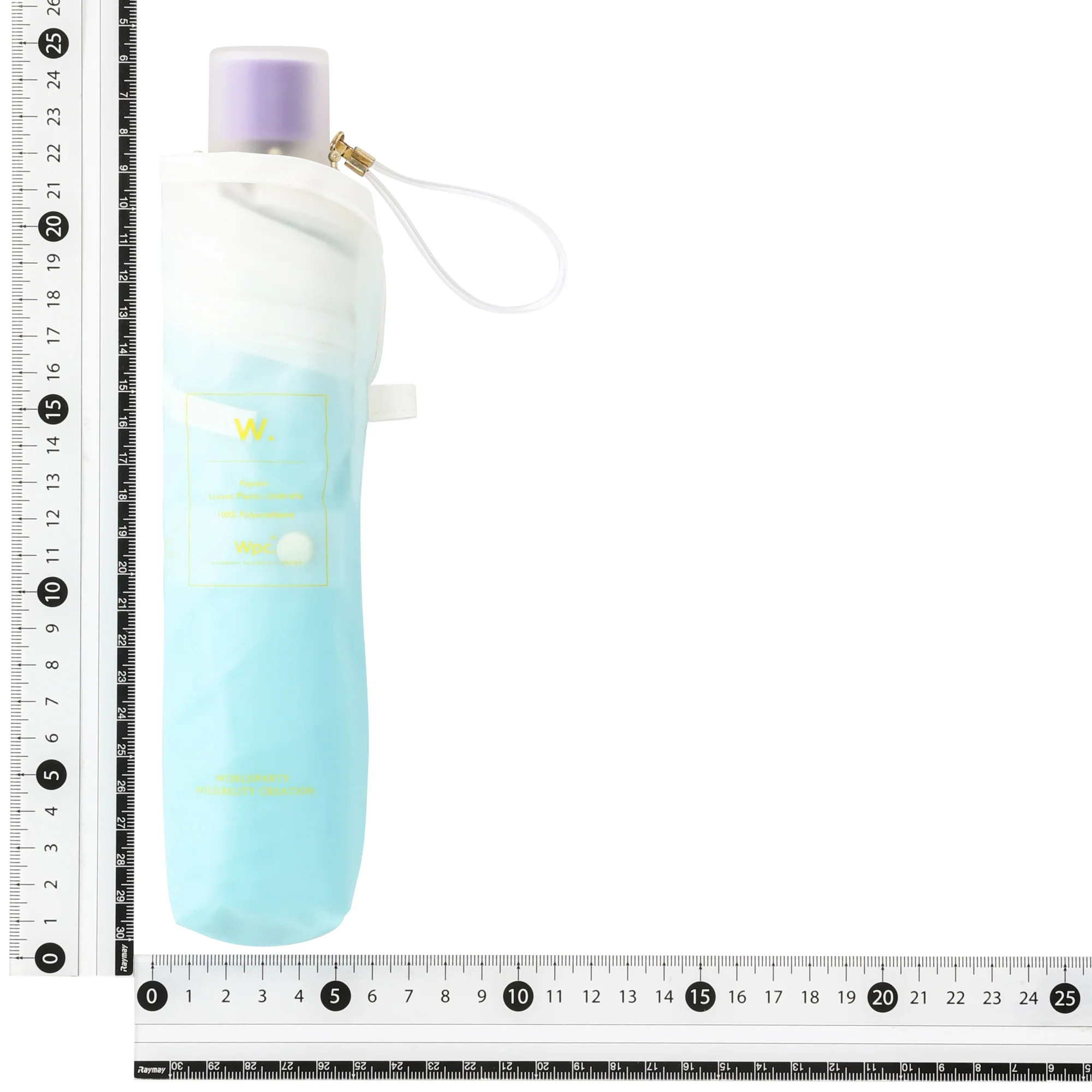 コスメティック アンブレラ 折りたたみ傘  50cm ブルー - Image 7