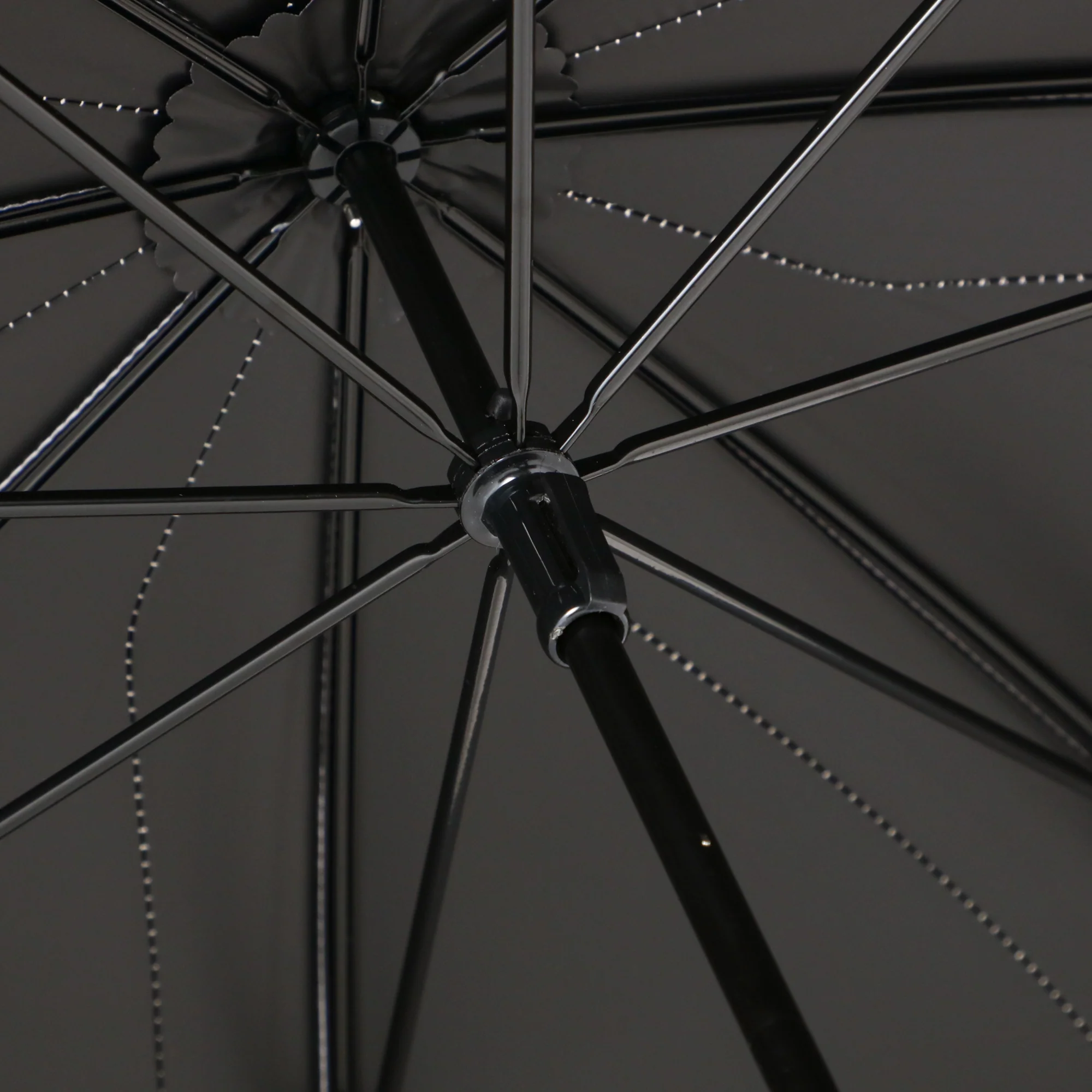 バイカラーパイピング 長傘 50cm パープル（晴雨兼用） - Image 6