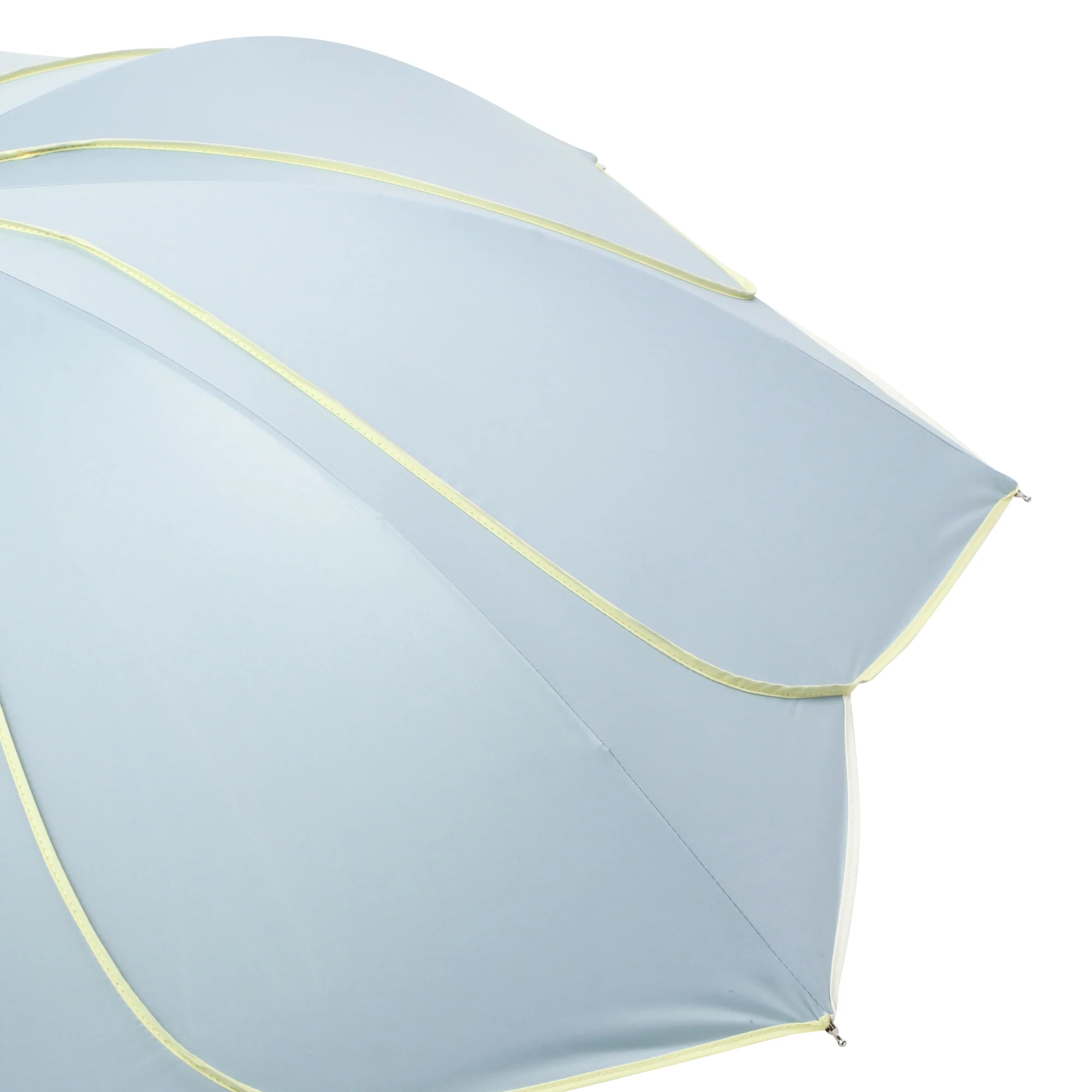 バイカラーパイピング 長傘 50cm グリーン（晴雨兼用） - Image 4