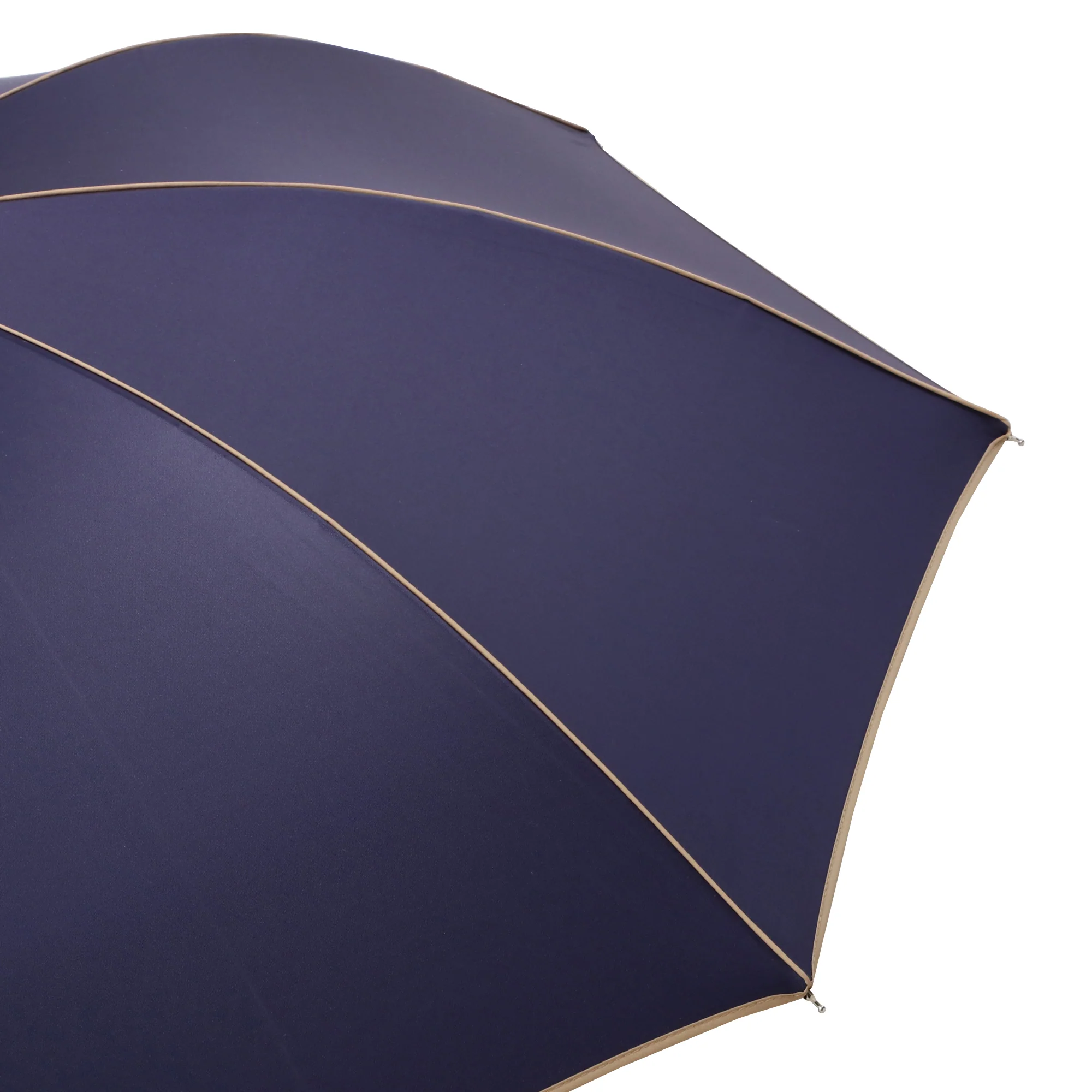 遮光パイピング 長傘 50cm ネイビー（晴雨兼用） - Image 4