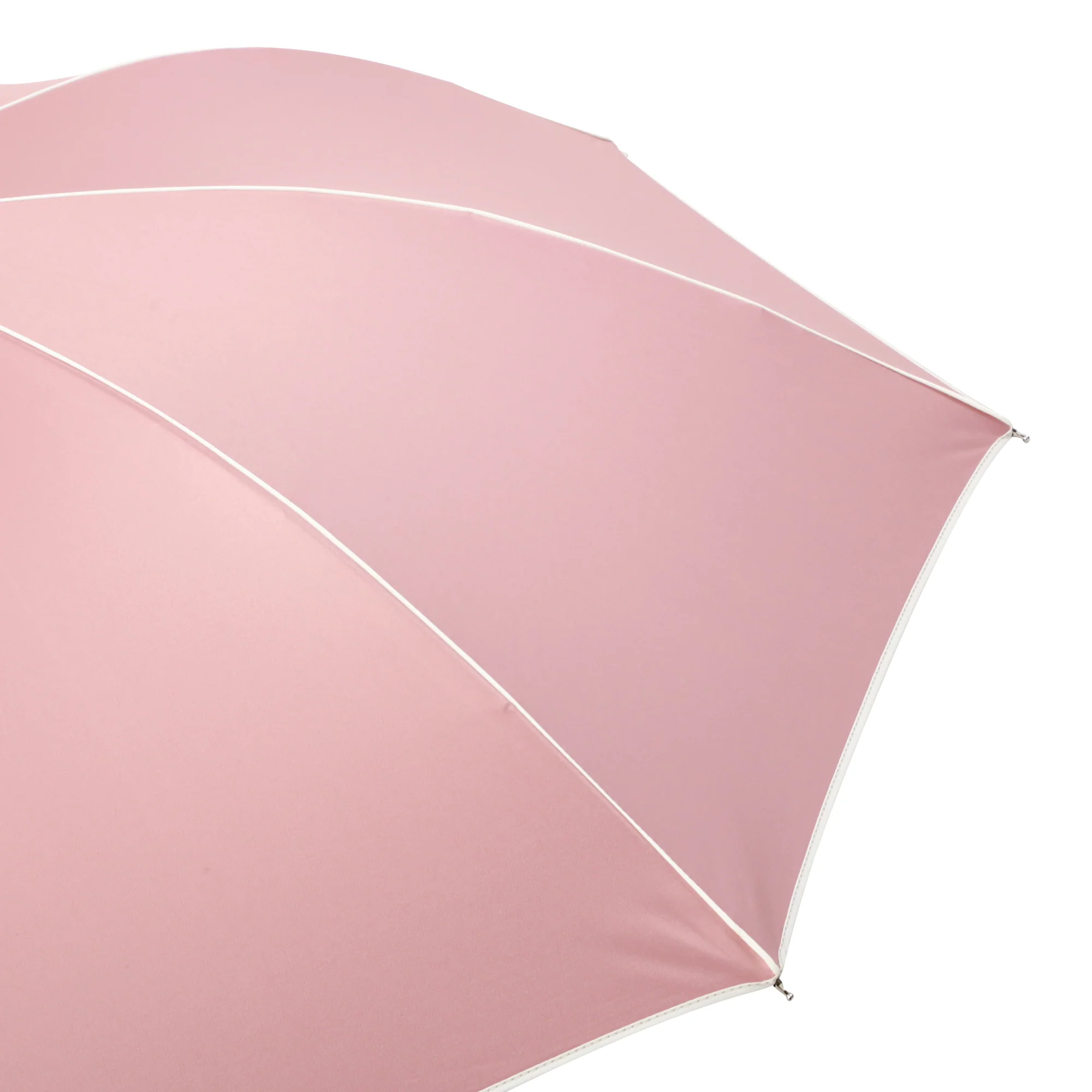 遮光パイピング 長傘 50cm ピンク（晴雨兼用） - Image 4