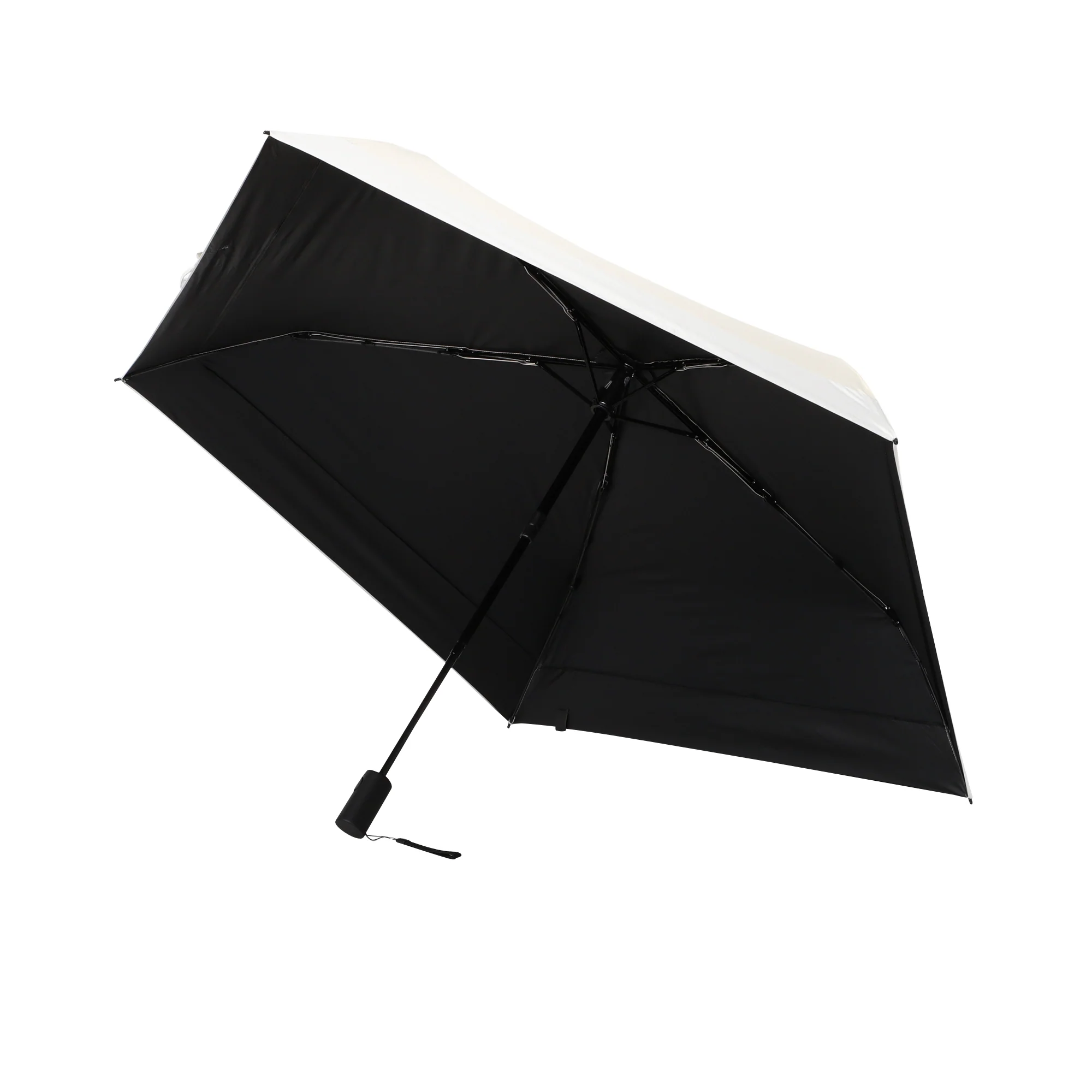 遮光 オートマティックパラソル 折りたたみ傘 ベージュ（晴雨兼用） - Image 4